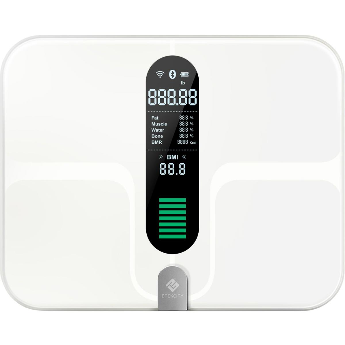 

Etekcity ESF00-RBB Smart Fitness Scale w/12 Measurements, Large Platform, White