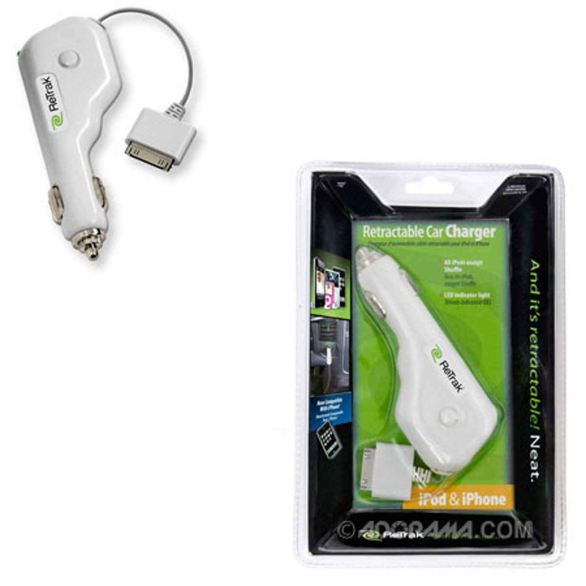 

Emerge Technologies ETiPodCHGC Retractable iPod Charger