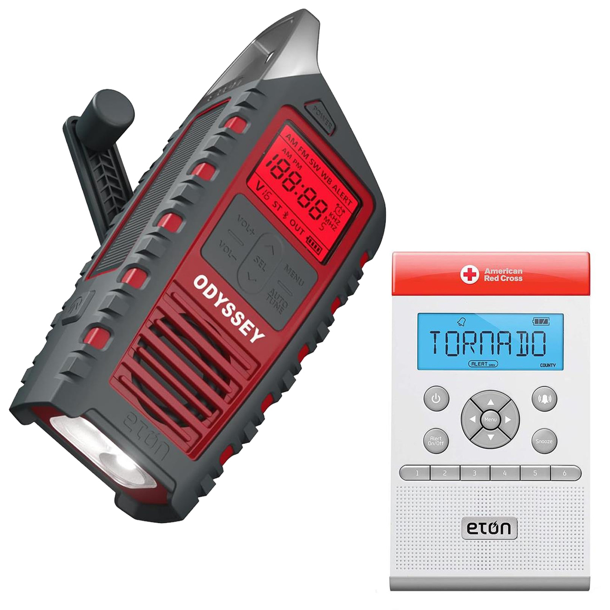 

Eton American Red Cross ZoneGuard Weather Alert Radio, w/Odyssey Emergency Radio