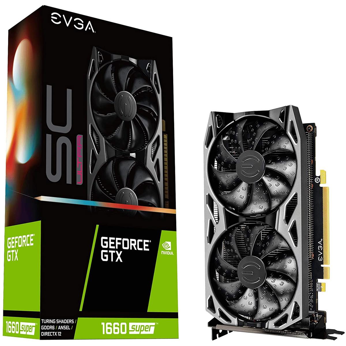 Image of Electro-Voice EVGA GeForce GTX 1660 Super SC Ultra Gaming 6GB GDDR6 Graphics Card