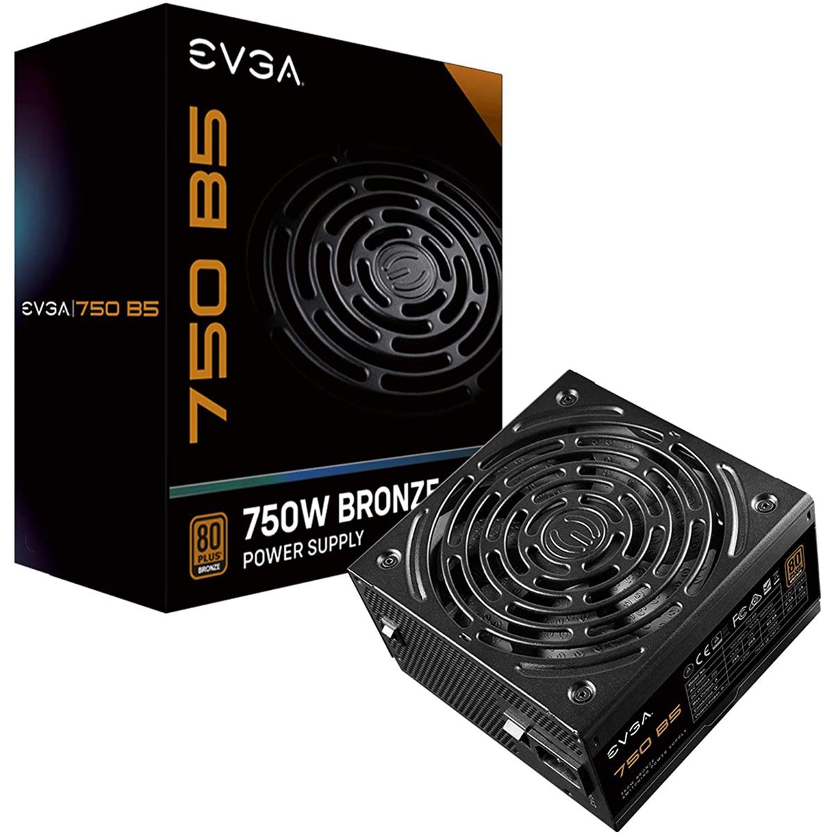

EVGA 750W Fully-Modular Power Supply, 80 Plus Bronze Efficiency