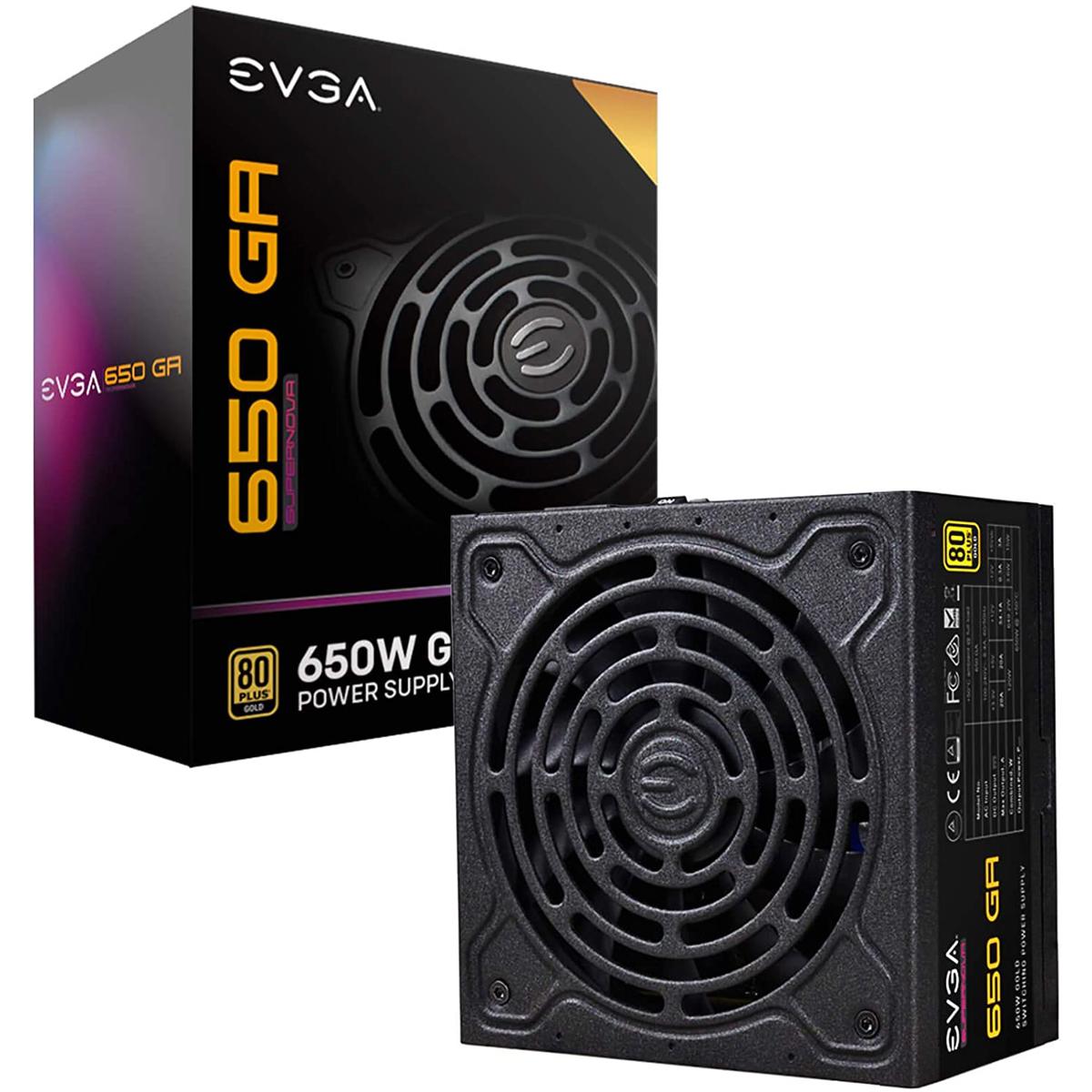

EVGA SuperNOVA 650W GA Fully Modular Power Supply, 80 Plus Gold Efficiency