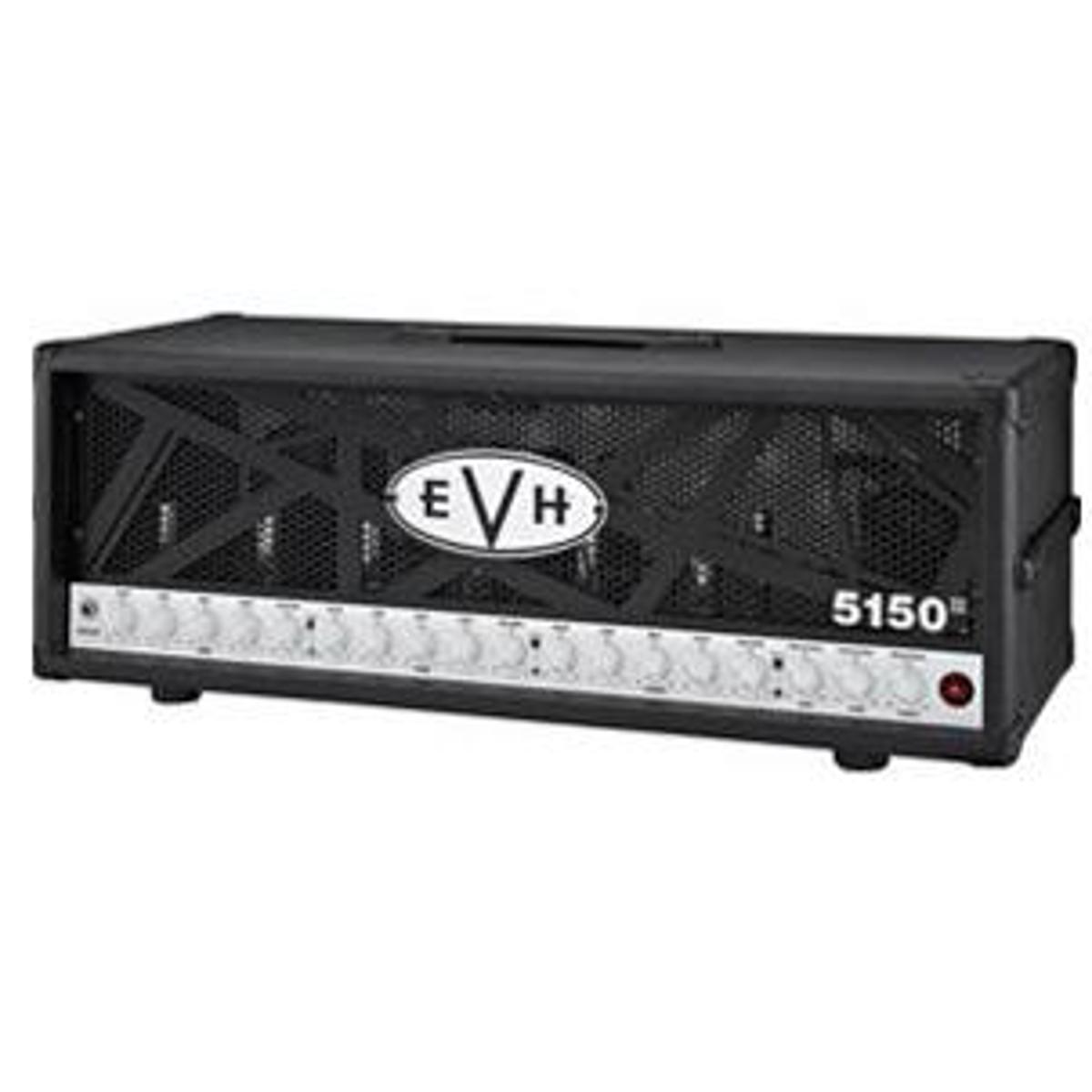 EVH 5150III 100W Head Amplifier, Black Introducing the all-new EVH 5150III amplifier from Eddie Van Halen's brand, EVH. EVH 5150III heads and cabinets deliver the holy grail of tone - a truly clean channel, a super-heavy crunch channel and an off-the-scale overdrive channel you simply won't believe. You get the incredible tones Eddie Van Halen has chased his whole life, as Eddie himself has defined and designed each of the 5150III amplifier's three channels. Available in black or ivory, with an unmistakable look and sound that's pure EVH.  • Power: 100 watts RMS  • Tubes: eight 12Ax7 (preamp); four 6L6  • Three channels  • Controls: Gain, 3-band EQ, volume, presence  • Covering: Textured vinyl covering (black or ivory), EVH striped metal grille  • Four-button footswitch included