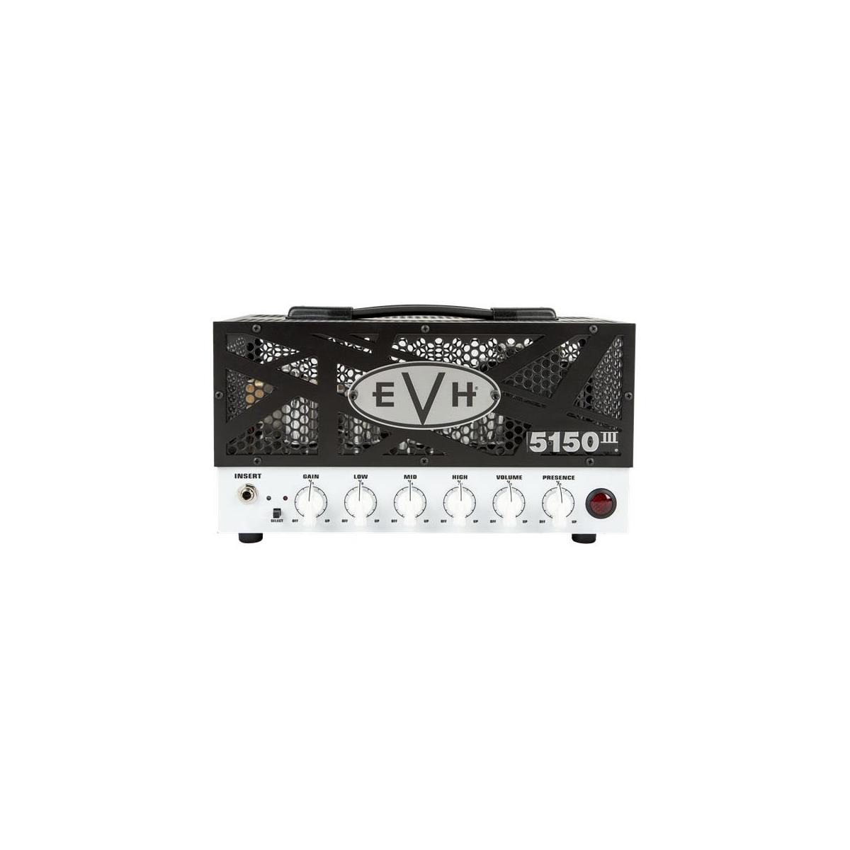 EVH 5150 III - 15 Watt, Lunchbox LBX Tube Head, 120V A mighty sonic force to be reckoned with, the EVH 5150III 15W LBX is an easy-to-carry "lunchbox" guitar amp head-but don't let it's diminutive size fool you; its packed to the gills with searing tone! Armed with five ECC83S (12Ax7) and two EL84 tubes for incredible high gain sound, it performs like an arena-filling champ. Two flexible channels, the famous EVH Blue "Crunch" and Red "Full Burn," combine with the familiar low/mid/high/presence tone controls and 1/4-power switch so you can easily dial-in your own roaring Variac-less "brown" sound.  Dial up a tasty crunch for rhythm work and then when it's time for a face-melting solo, stomp on the included footswitch to call up an intense lead tone with tons of singing sustain. For colossal tone and serious crunch in a compact package, look no further than the EVH 5150III 15W LBX!