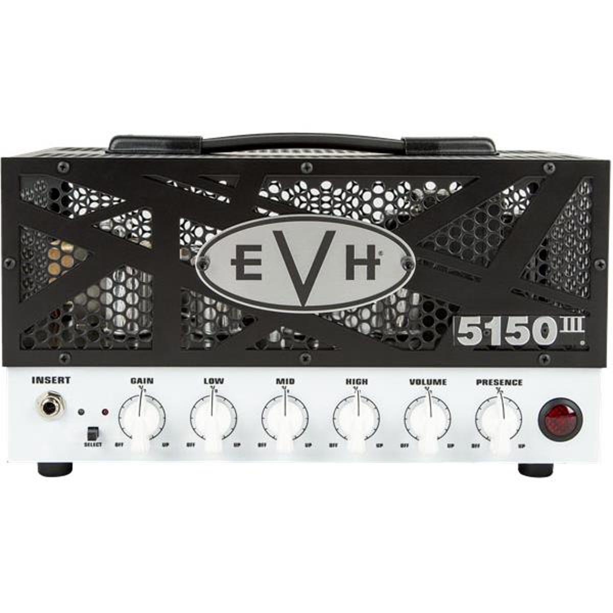 EVH 5150 III - 15 Watt, Lunchbox LBX Tube Head, 120V A mighty sonic force to be reckoned with, the EVH 5150III 15W LBX is an easy-to-carry "lunchbox" guitar amp head-but don't let it's diminutive size fool you; its packed to the gills with searing tone! Armed with five ECC83S (12Ax7) and two EL84 tubes for incredible high gain sound, it performs like an arena-filling champ. Two flexible channels, the famous EVH Blue "Crunch" and Red "Full Burn," combine with the familiar low/mid/high/presence tone controls and 1/4-power switch so you can easily dial-in your own roaring Variac-less "brown" sound.  Dial up a tasty crunch for rhythm work and then when it's time for a face-melting solo, stomp on the included footswitch to call up an intense lead tone with tons of singing sustain. For colossal tone and serious crunch in a compact package, look no further than the EVH 5150III 15W LBX!