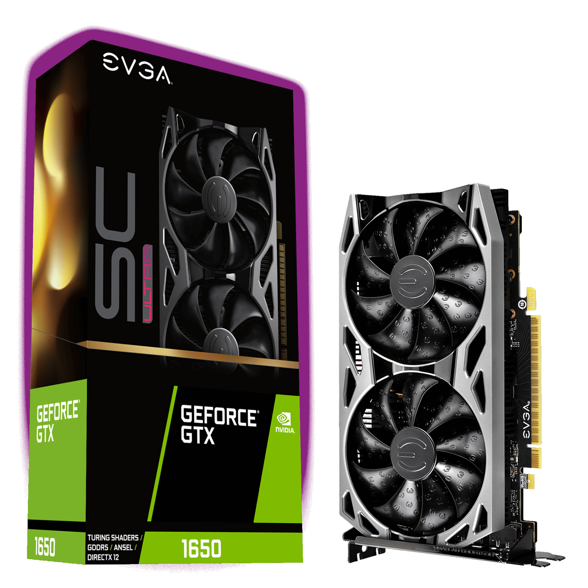 

EVGA GeForce GTX 1650 SC Ultra Gaming 4GB GDDR5 Graphics Card