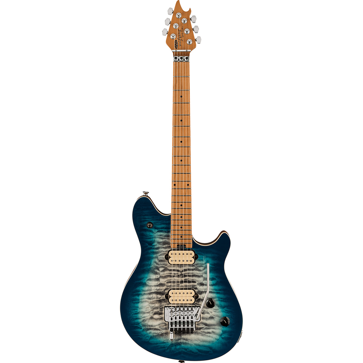 EVH Wolfgang Special QM Electric Guitar, Indigo Burst