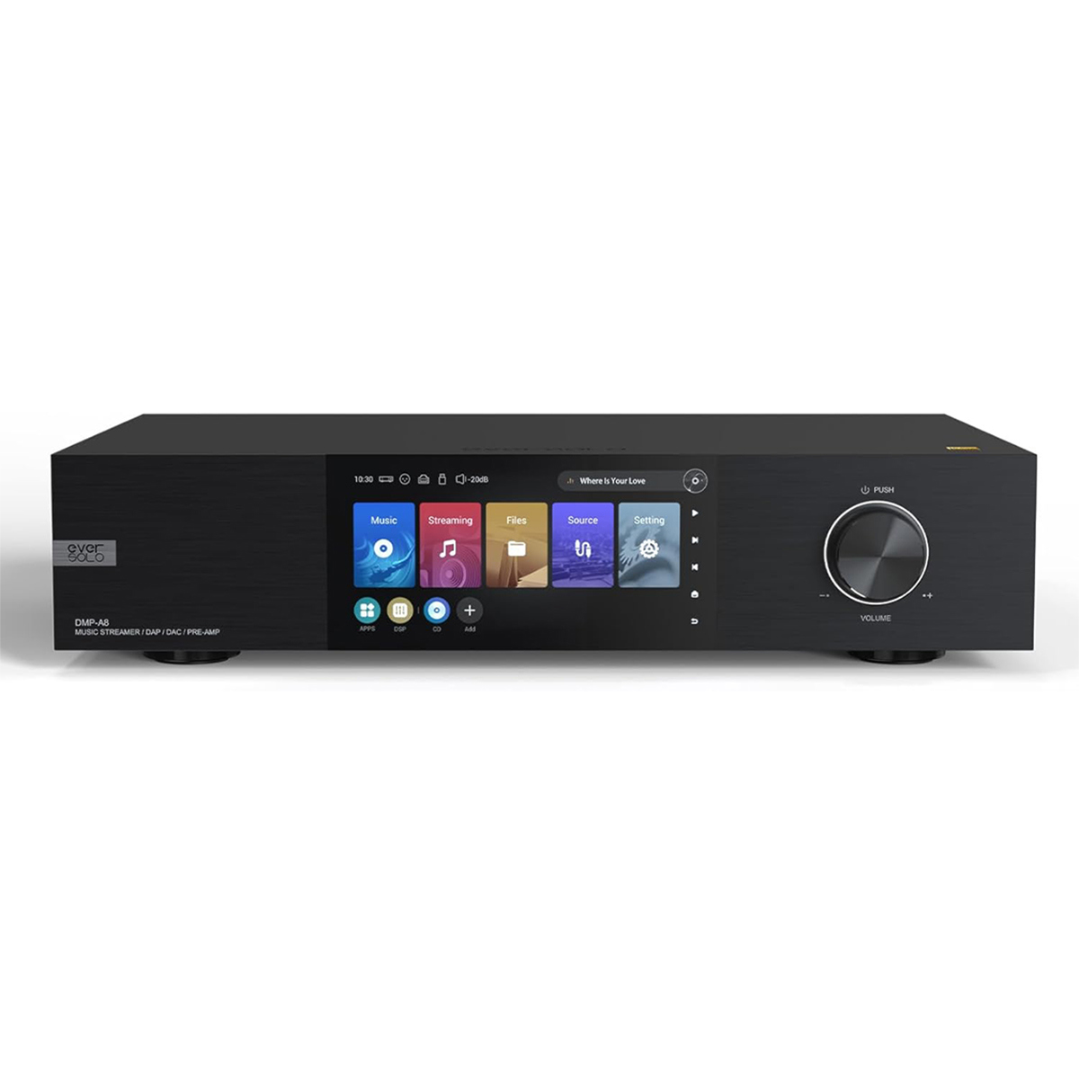 

EverSolo DMP-A8 Network Audio Streamer with DAC and Preamplifier