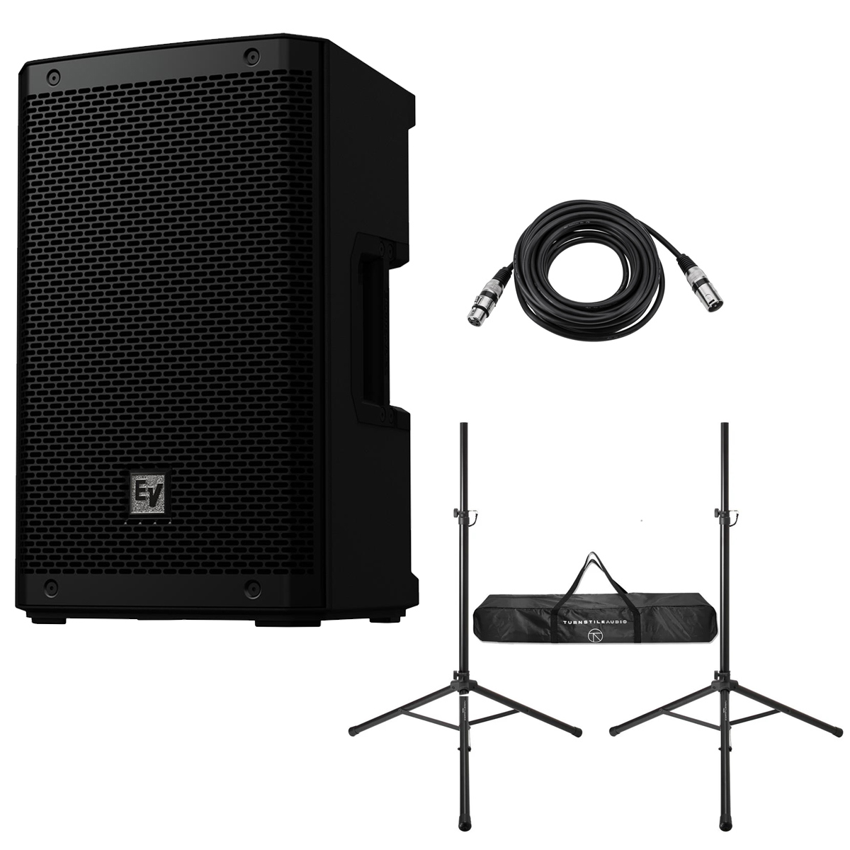

Electro-Voice ZLX-G2 8" 1000W Bluetooth Powered Loudspeaker, w/Stands and Cable