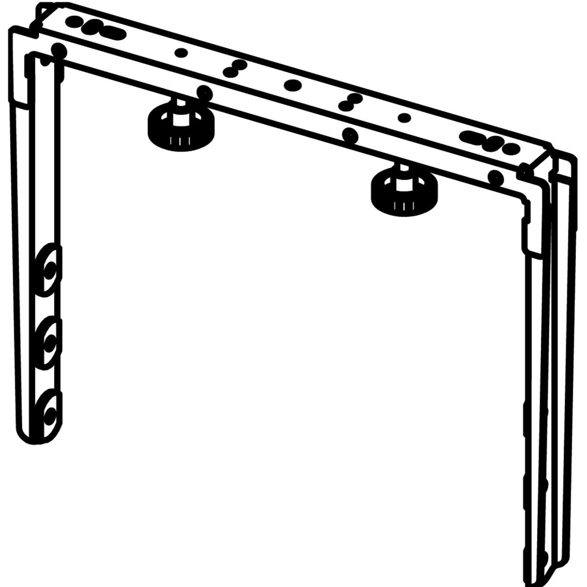 

Electro-Voice 500mm U Bracket for MFX-12MC and MFX-15MC Coaxial Monitor, Black
