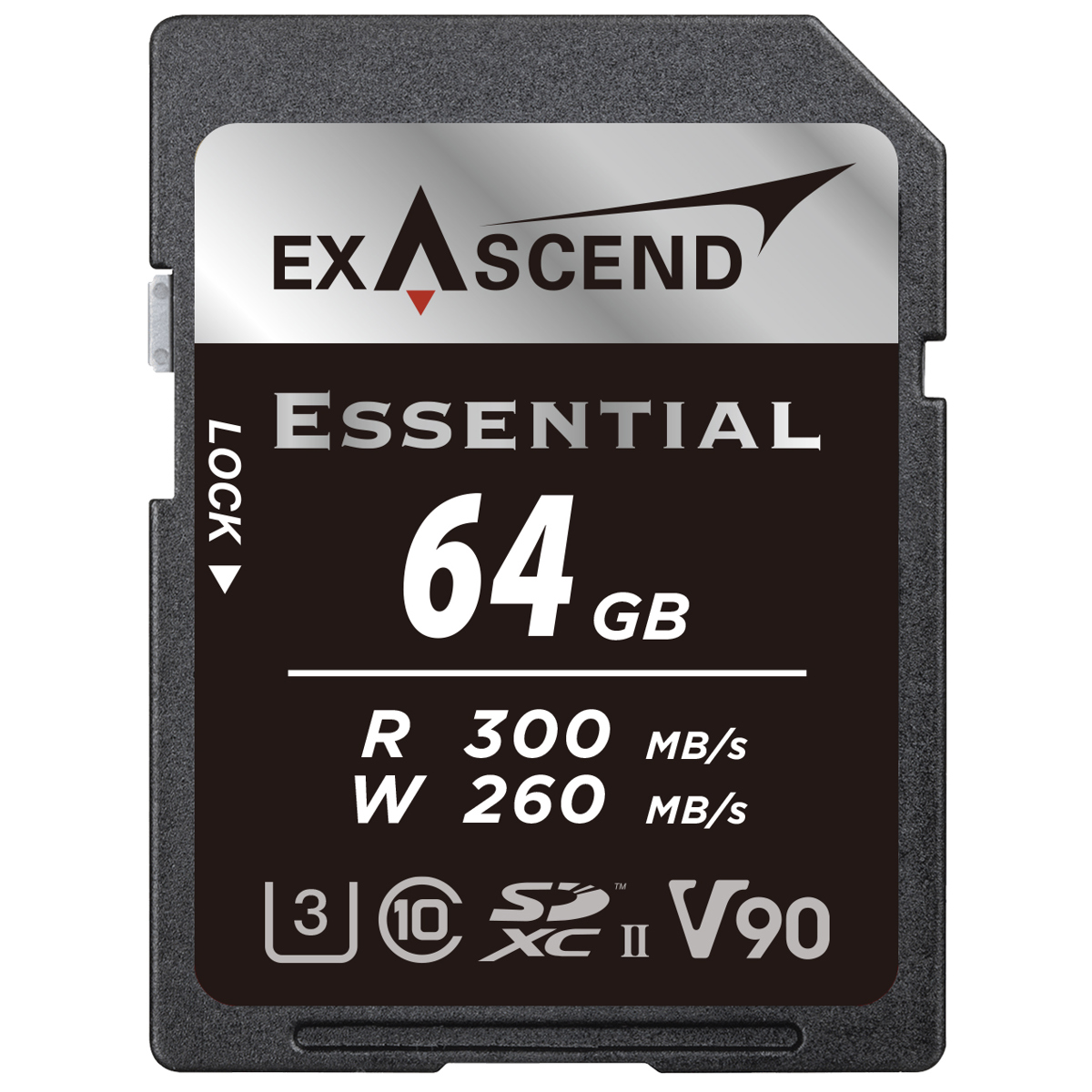 

Exascend Essential 64GB UHS-II V90 SDXC Memory Card