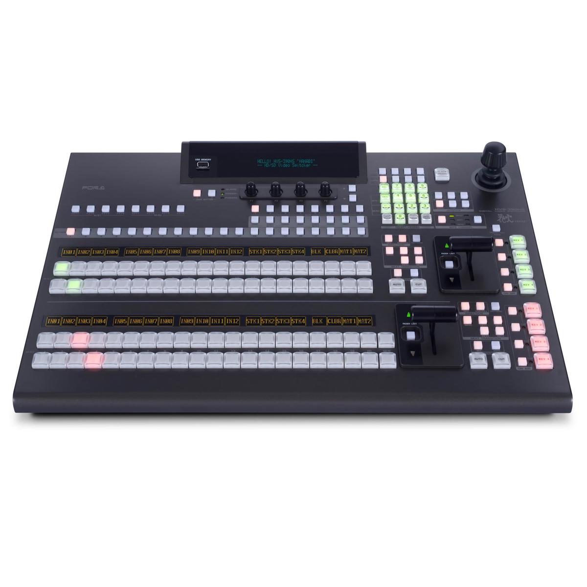 

For.A HVS-390HS HD/SD Video Switcher with HVS-391OU 1M/E 20Button Control Panel