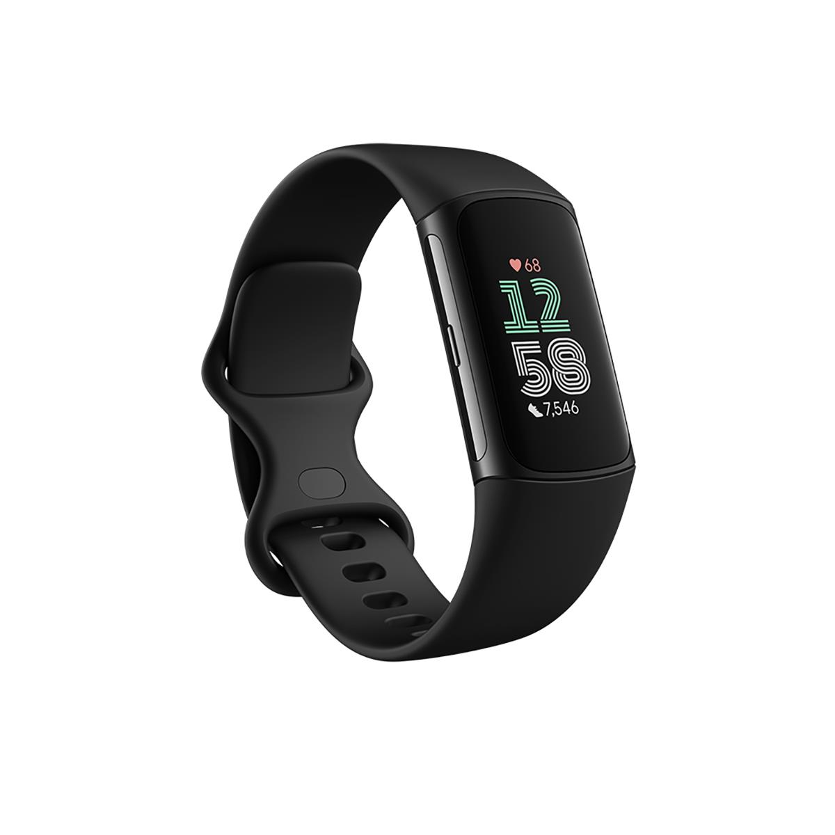 Image of Fitbit Charge 6 GPS Smartwatch Obsidian/Black