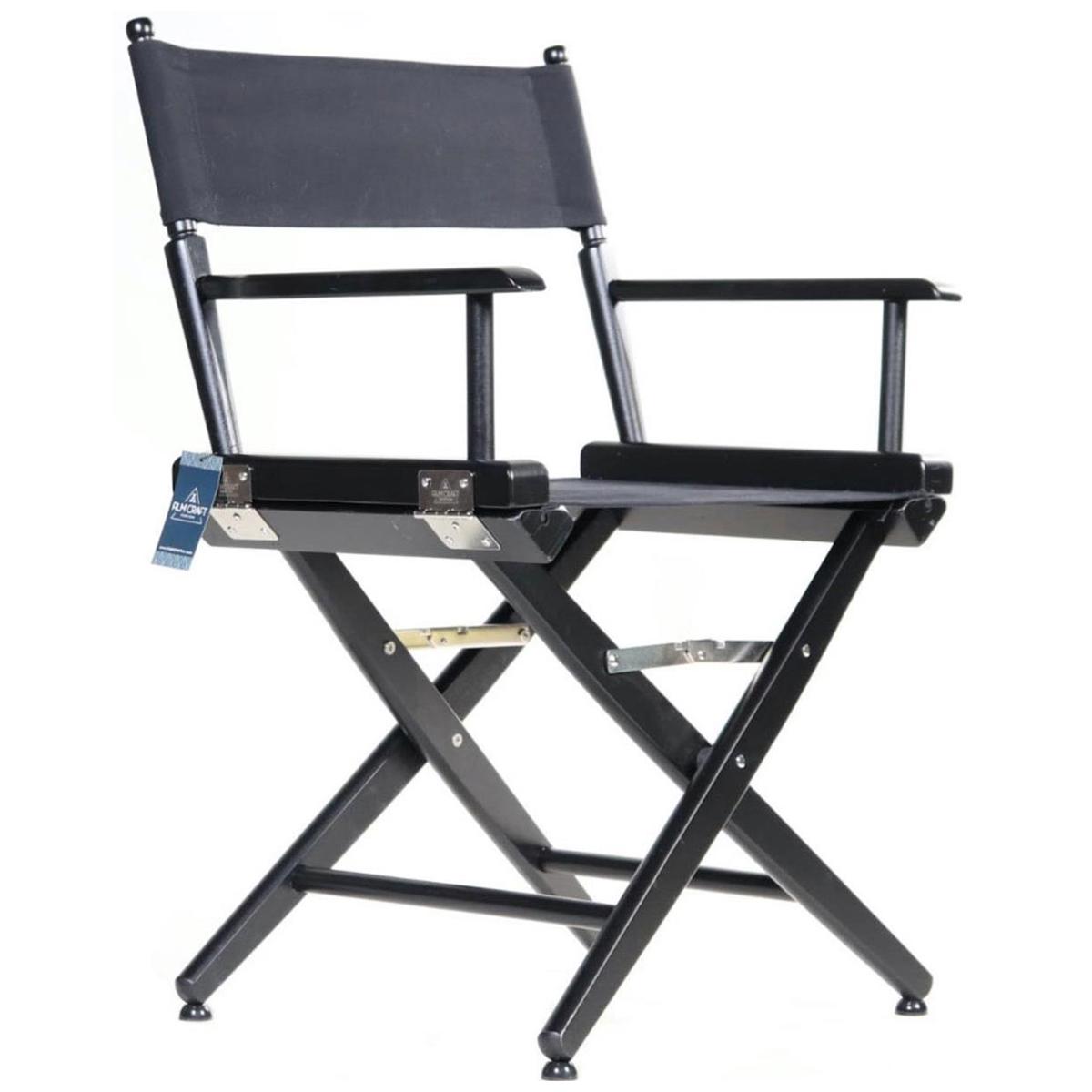 

Filmcraft Pro Series 18" Short Director Chair, Black with Black Canvas