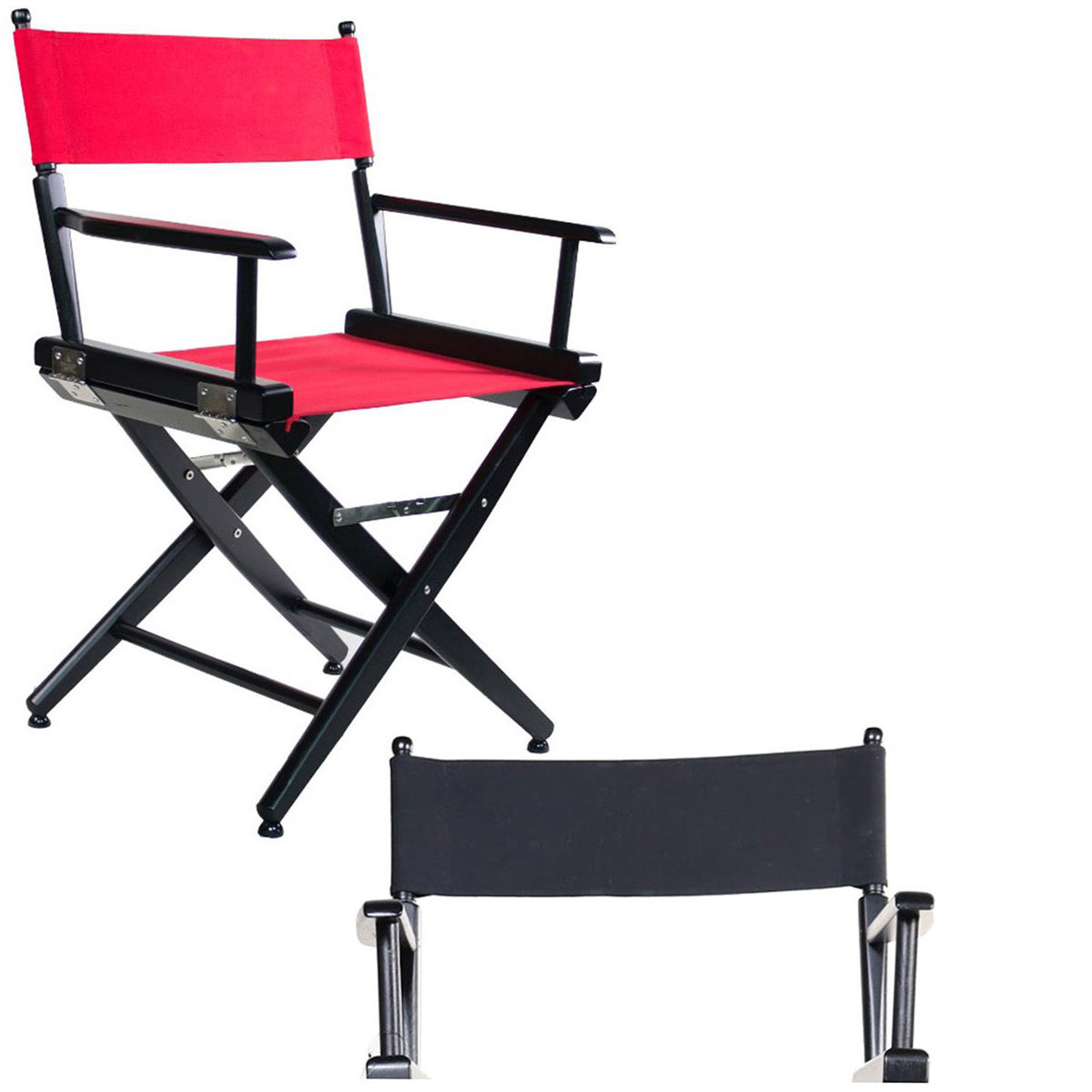 

Filmcraft Grade Studio Director's Chair, 18", Black Finish W/Blue Canvas W/SET