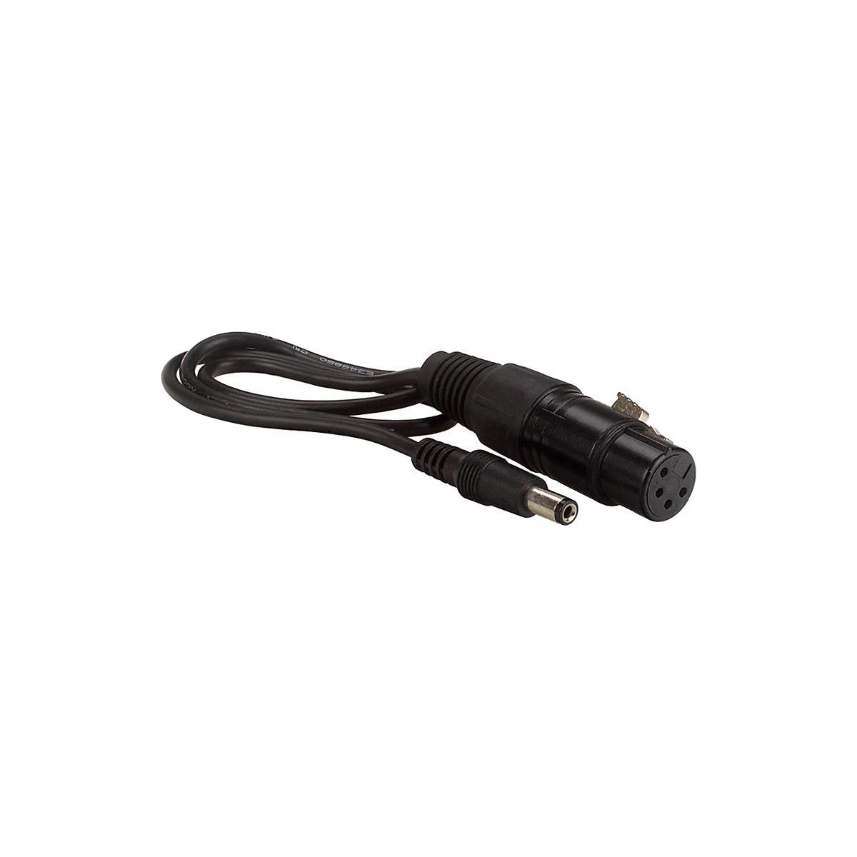 

Fotodiox Power Adapter Cable, 4-Pin XLR Female to 2.1mm Barrel DC, 17"
