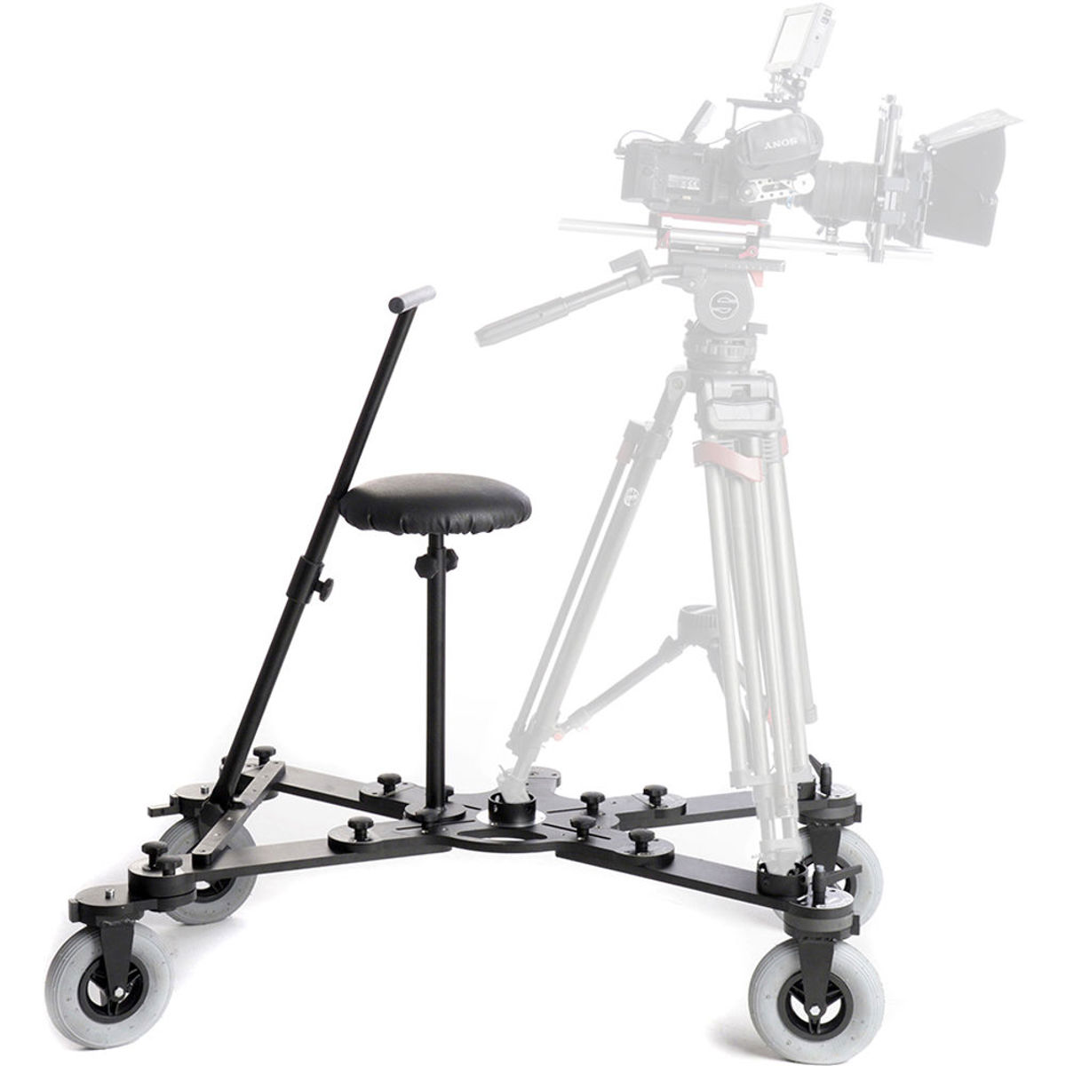 

Fotodiox CamDolly 5-In-1 Camera Dolly and Slider with 2x 50' SnakeTrack Rail
