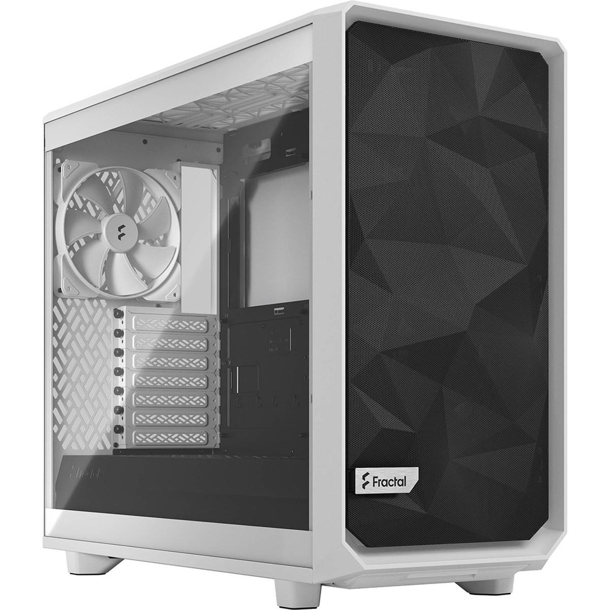 

Fractal Design Meshify 2 Lite Clear Tempered Glass ATX Mid-Tower Case, White