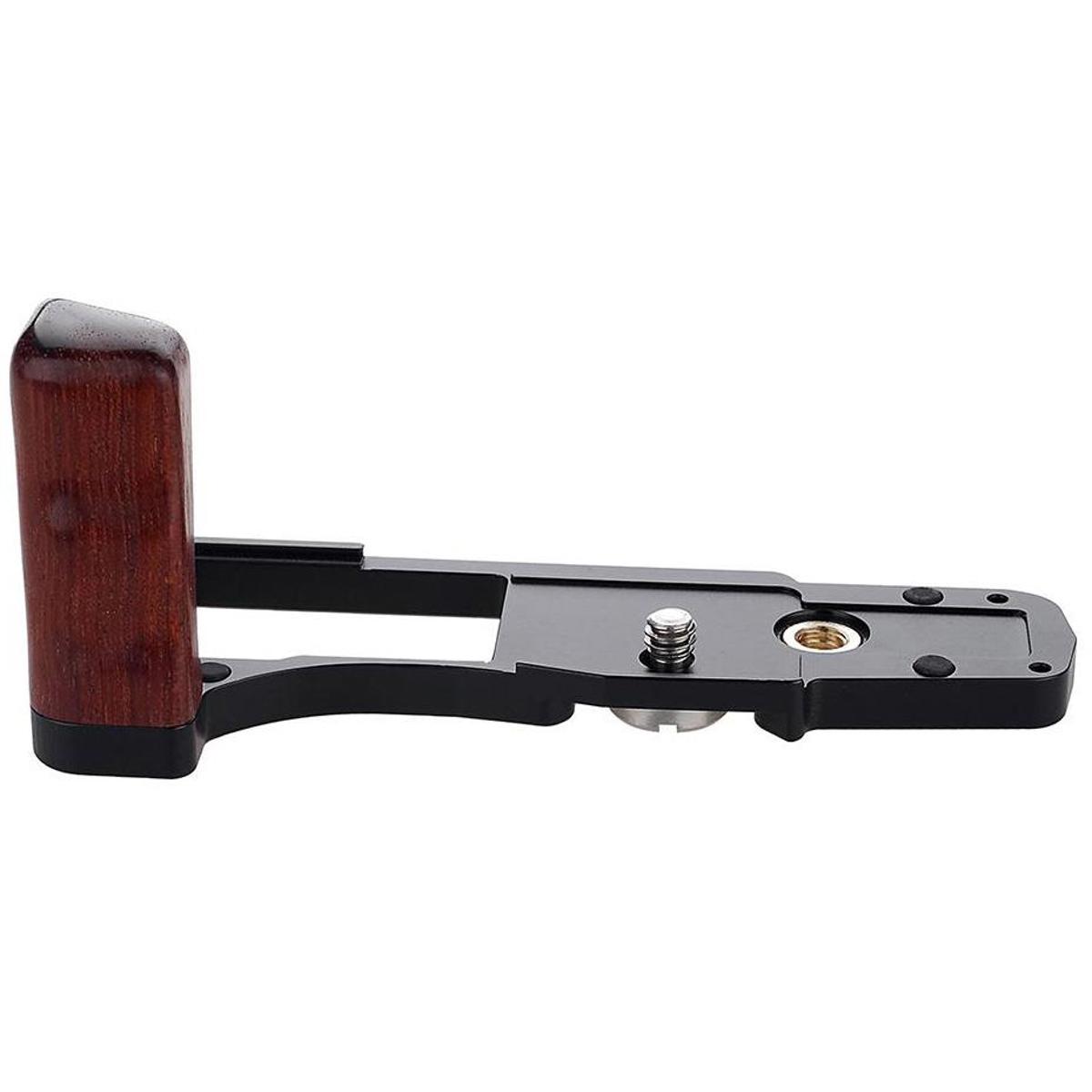 

Fotodiox Pro Deluxe All Metal Hand Grip with Battery Access, Black with Cherry