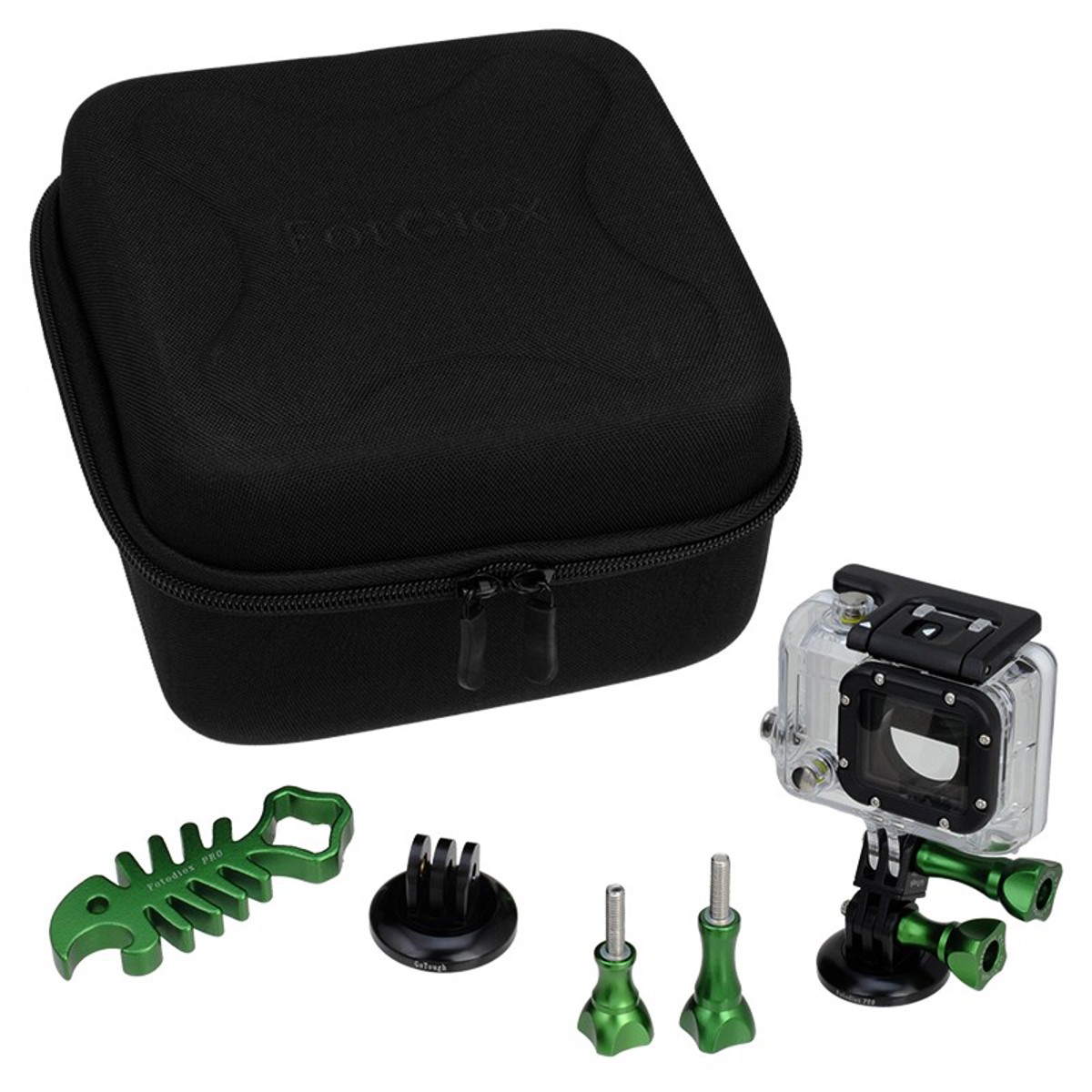 

Fotodiox GoTough Double CamCase Kit for GoPro Cameras, Green