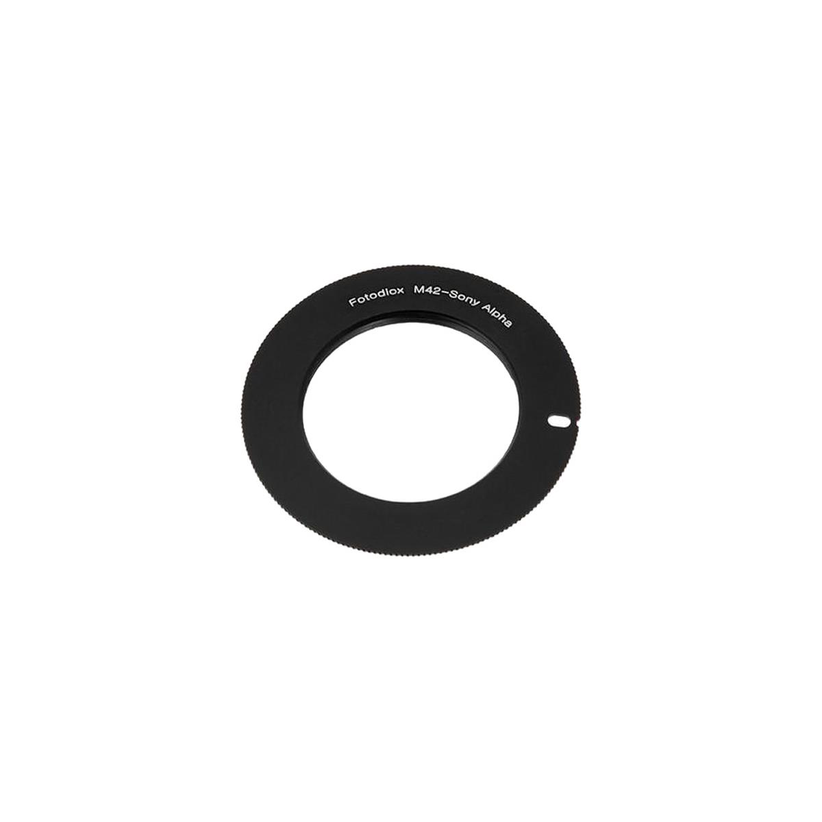 Image of Fotodiox Lens Mount Adapter for M42 Type 1 Lens to Sony Alpha A-Mount Camera