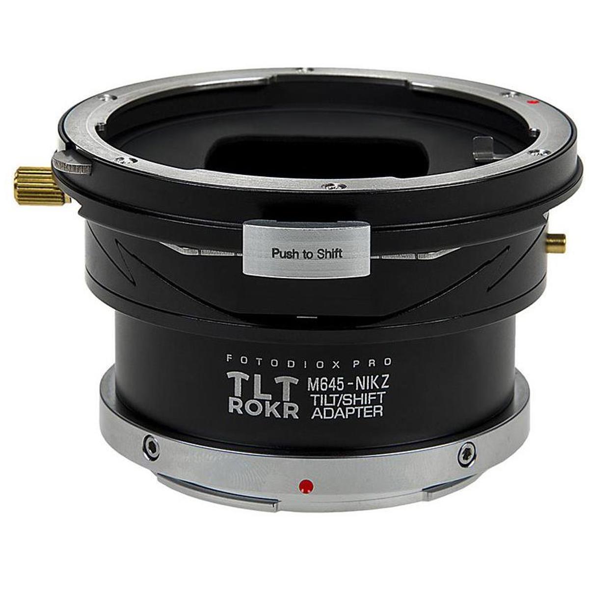 

Fotodiox Pro TLT ROKR Tilt/Shift Lens Adapter for Mamiya 645 to Nikon Z-Mount