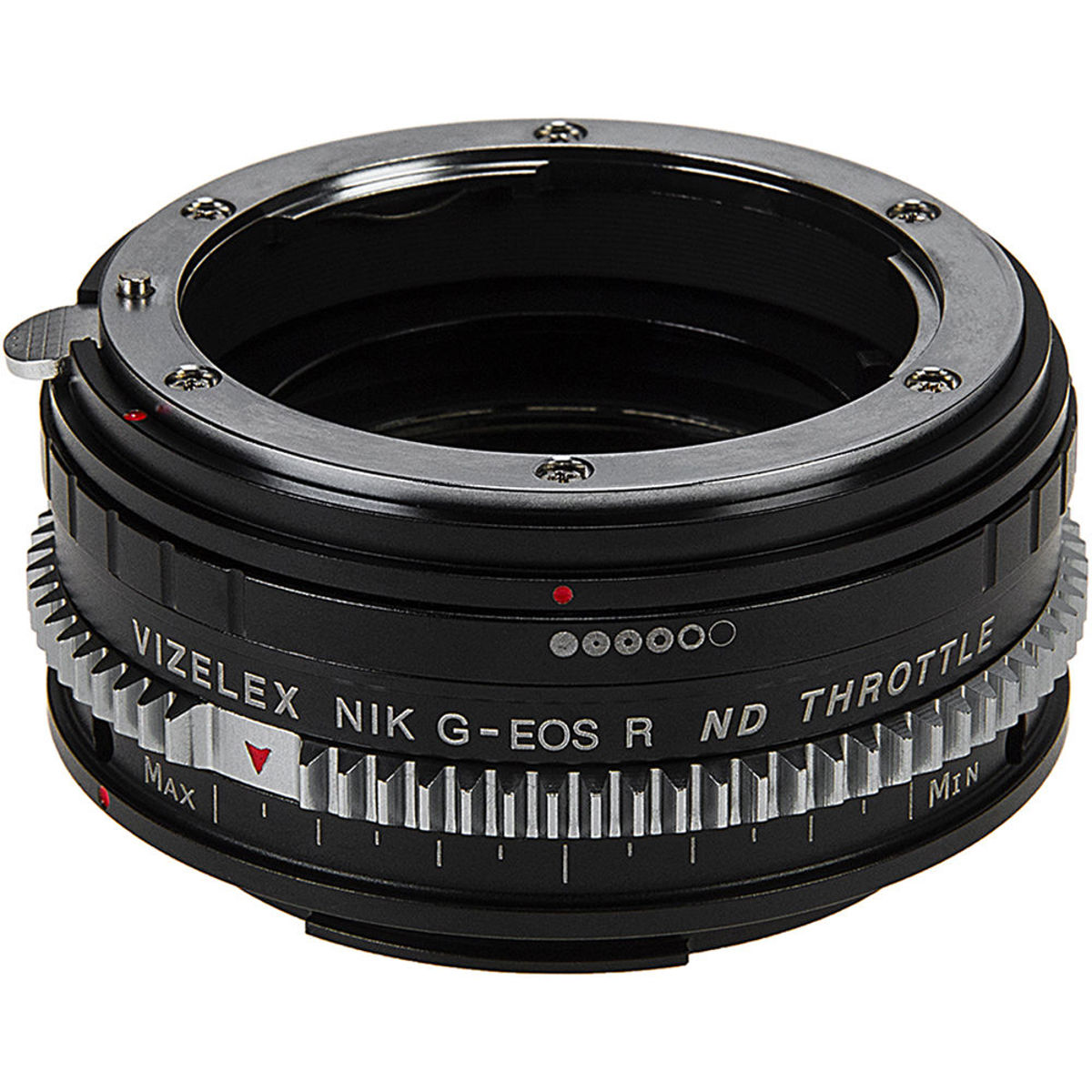 

Fotodiox Vizelex ND Throttle Lens Mount Adapter, Nikon F Lens to Canon RF Camera