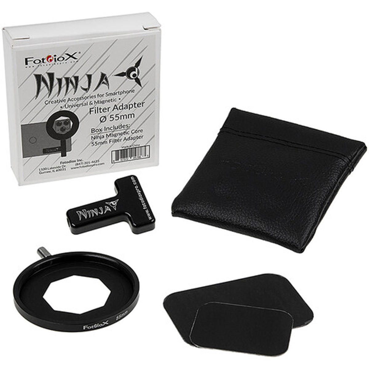 

Fotodiox Ninja 55mm Magnetic Filter Adapter Kit for Smartphones