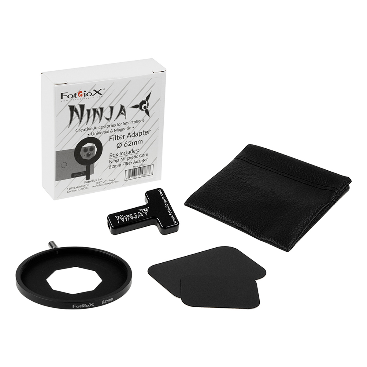 

Fotodiox Ninja 62mm Magnetic Filter Adapter Kit