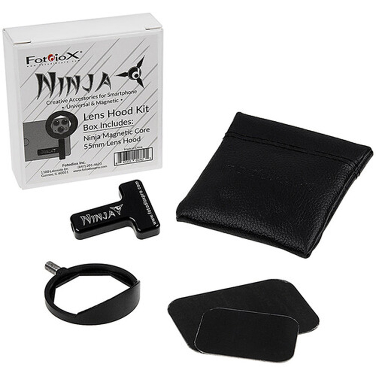 

Fotodiox Ninja 55mm Magnetic Lens Hood Kit for Smartphones