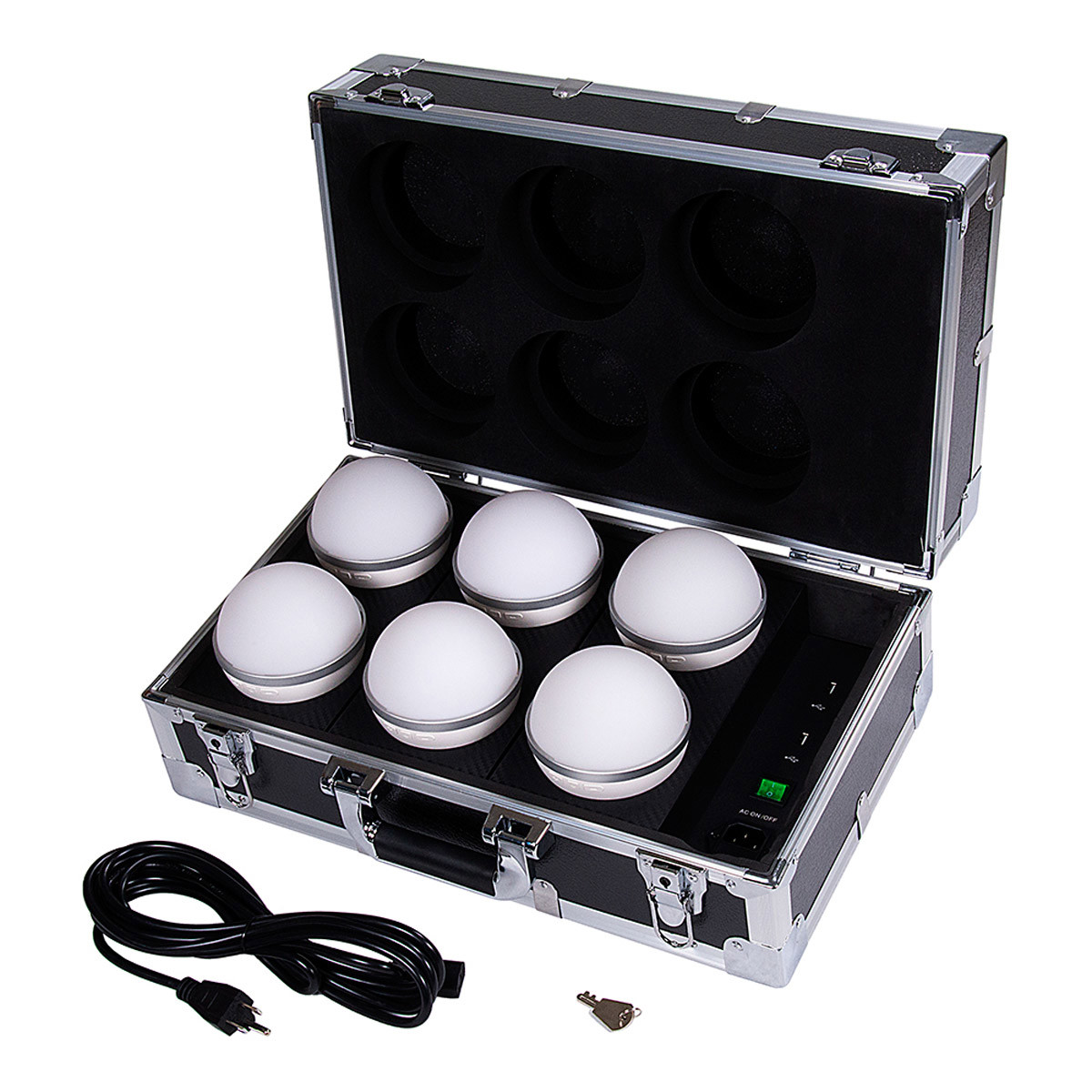 

Fotodiox Pro Prizmo Globe 8W RGBW+T LED 6-Light Kit with Charging Case