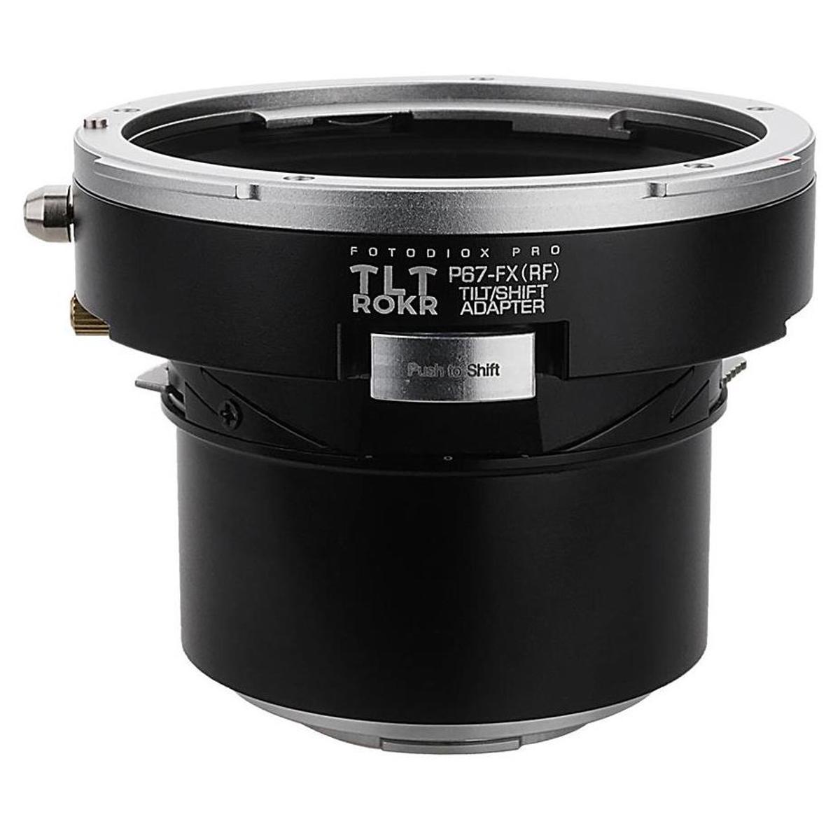 

Fotodiox Pro TLT ROKR Lens Mount Adapter, P67/ PK67 SLR Lenses to Fuji X Camera