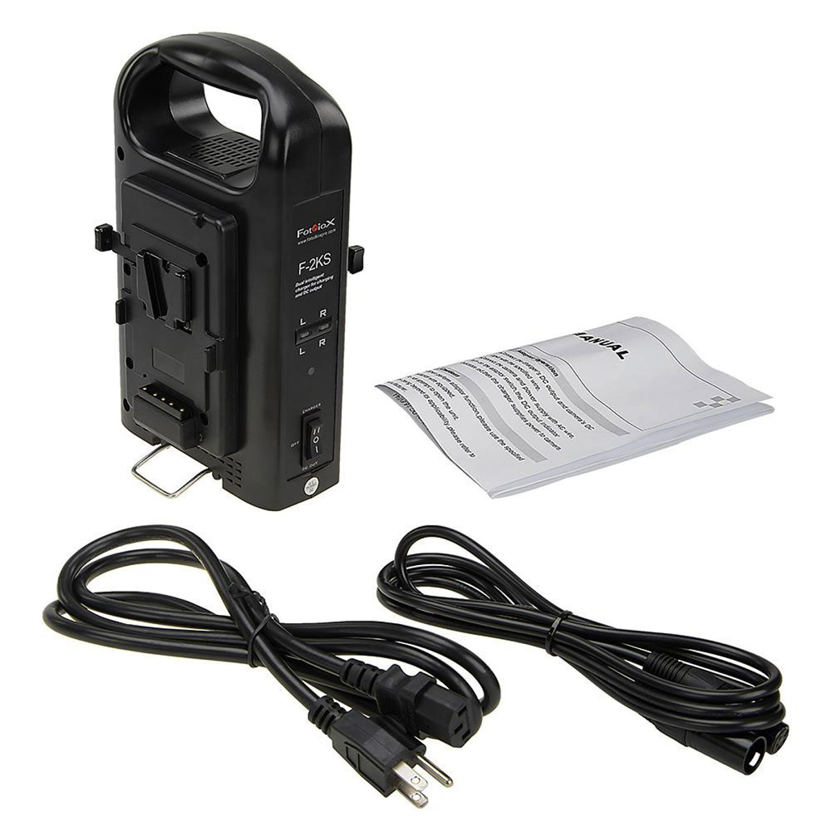 

Fotodiox Dual Position Battery Charger for Two 14.8V Li-Ion V-Mount Batteries