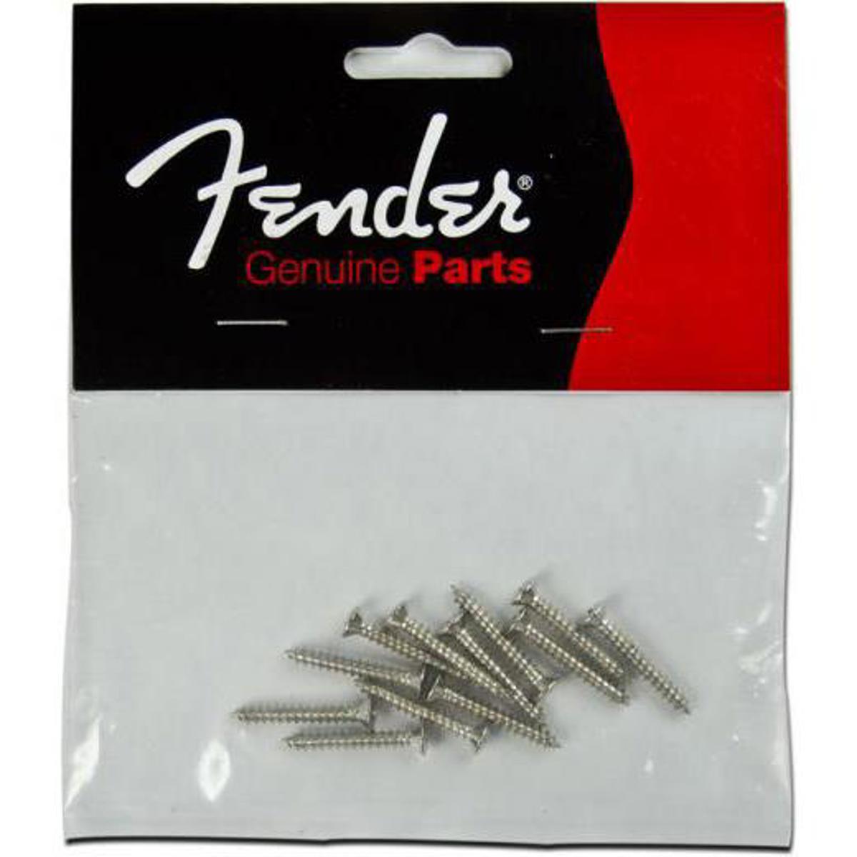 

Fender 3x3/8" Pure Vintage Tuning Machine Mounting Screws, Nickel, 12 Pieces