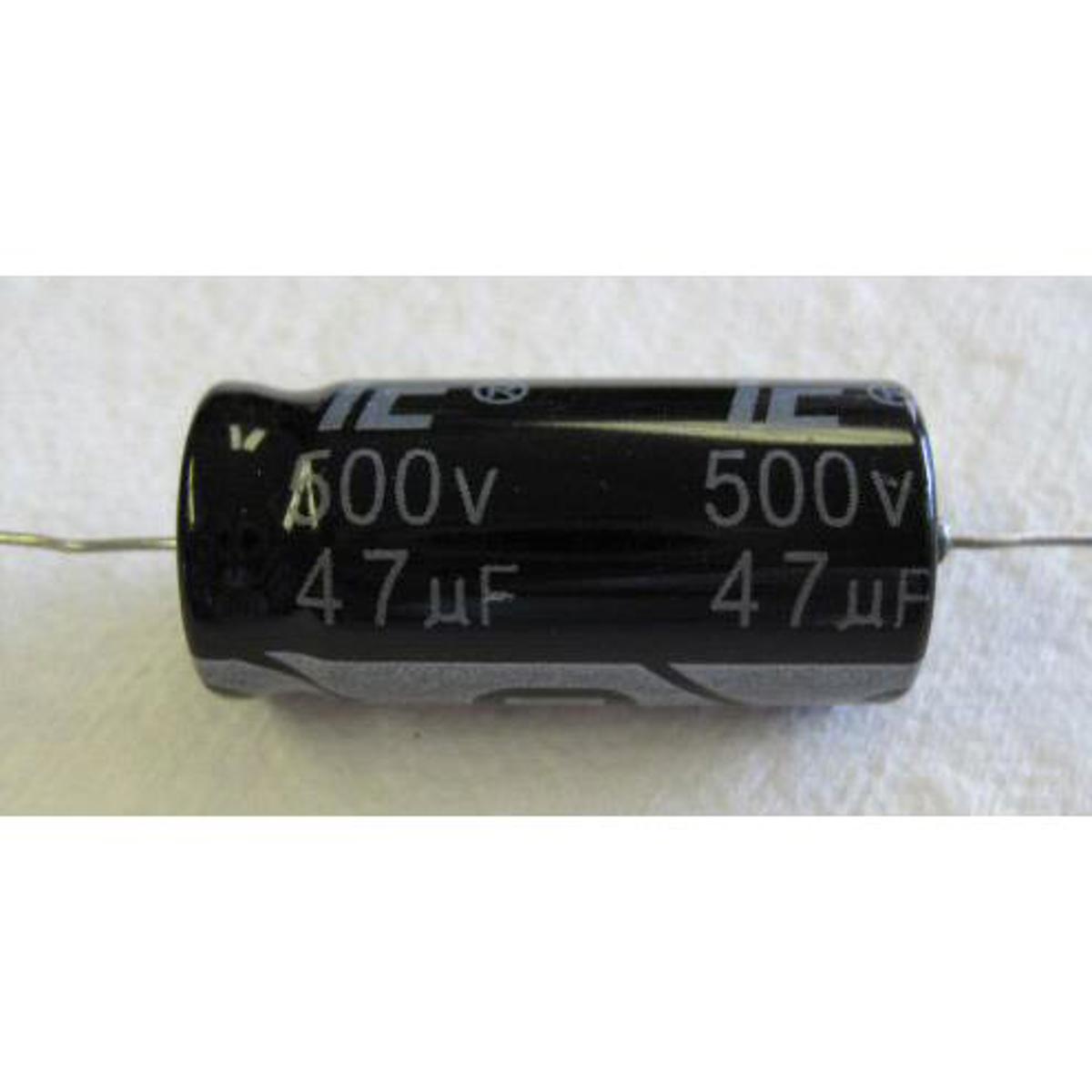 

Fender AE AXIAL Electrolytic Capacitor 47uF 500V +50%-10% for Tube Amplifiers