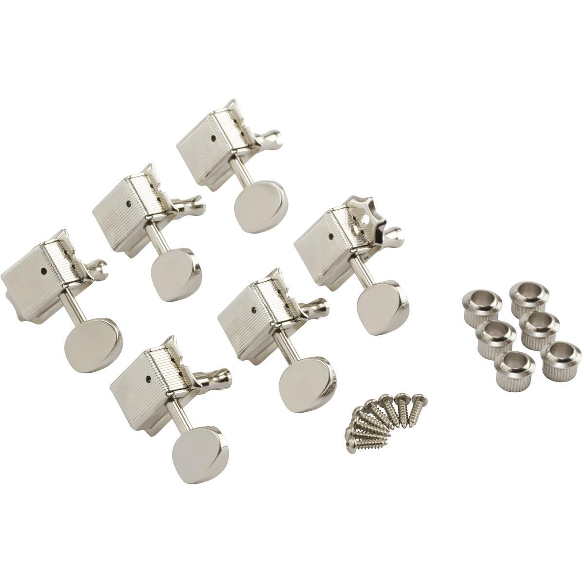 

Fender Tuning Machine for Vintage-Style Strat/Tele Guitars, 6 Pack, Chrome
