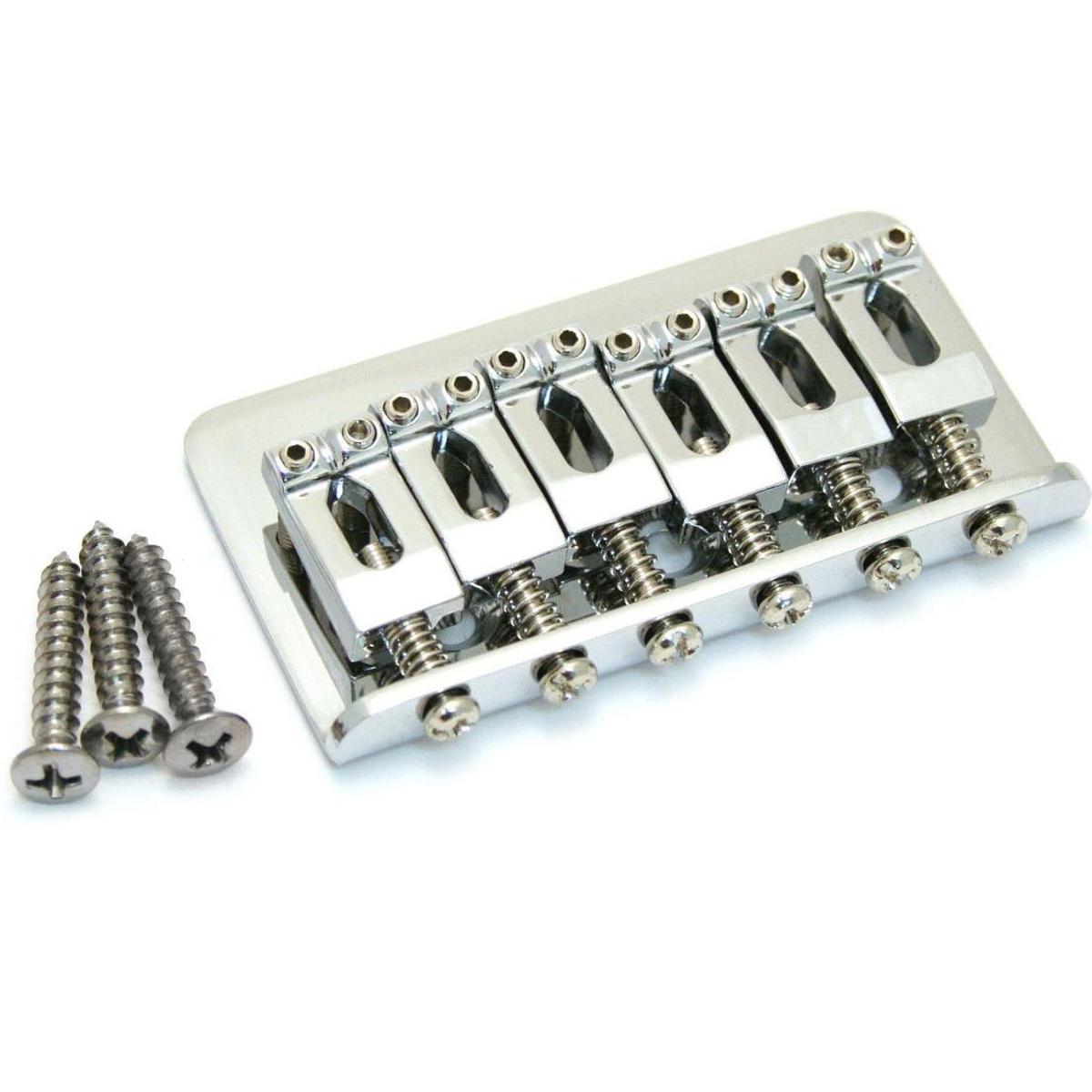 

Fender Bridge Assembly for Hard-Tail Stratocaster Guitars, Chrome