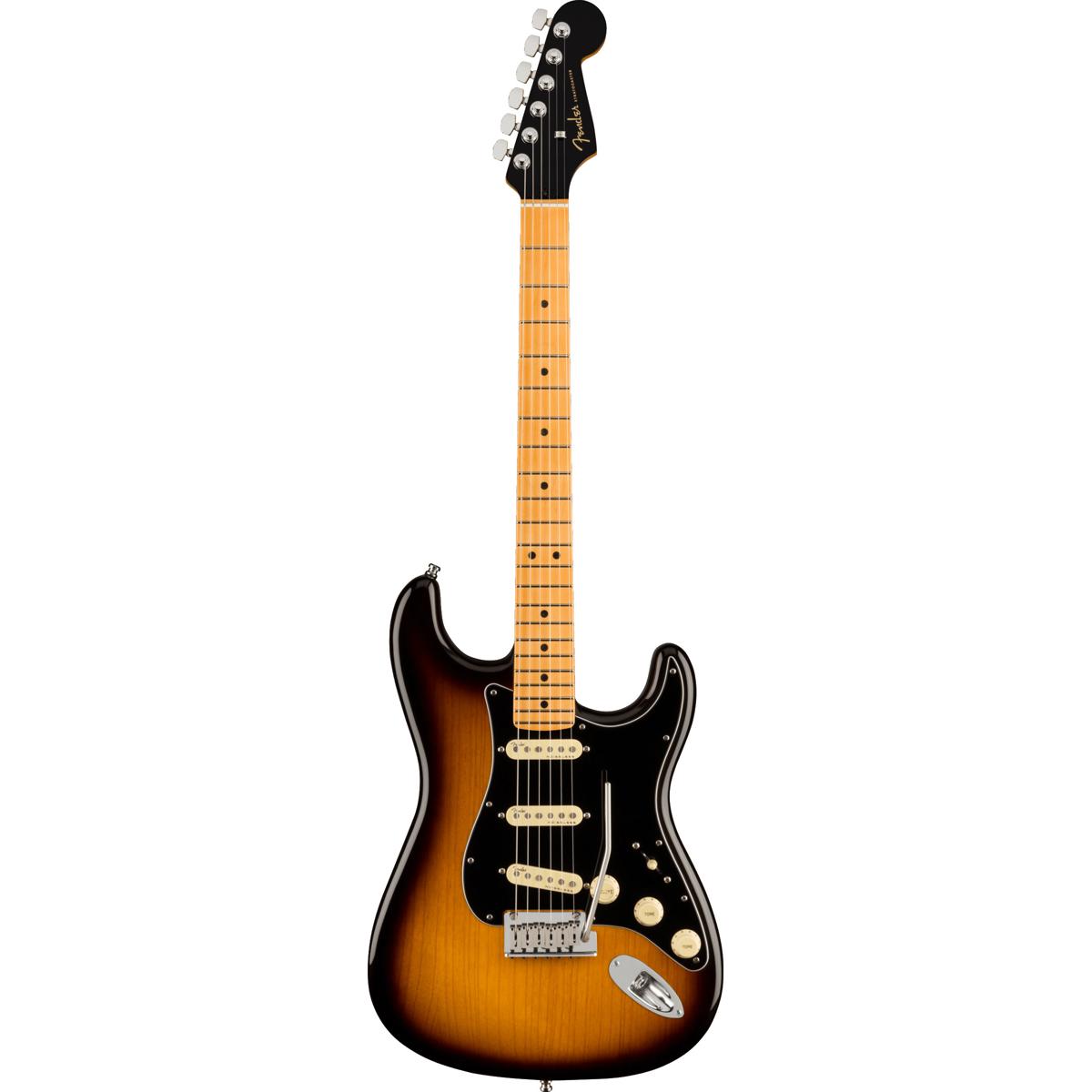 

Fender American Ultra Luxe Stratocaster Electric Guitar, Maple, 2-Color Sunburst