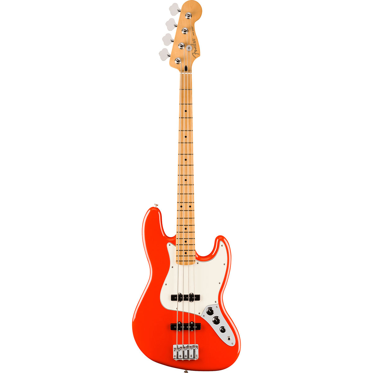 

Fender Player II Jazz Electric Bass Guitar, Maple Fingerboard Coral Red