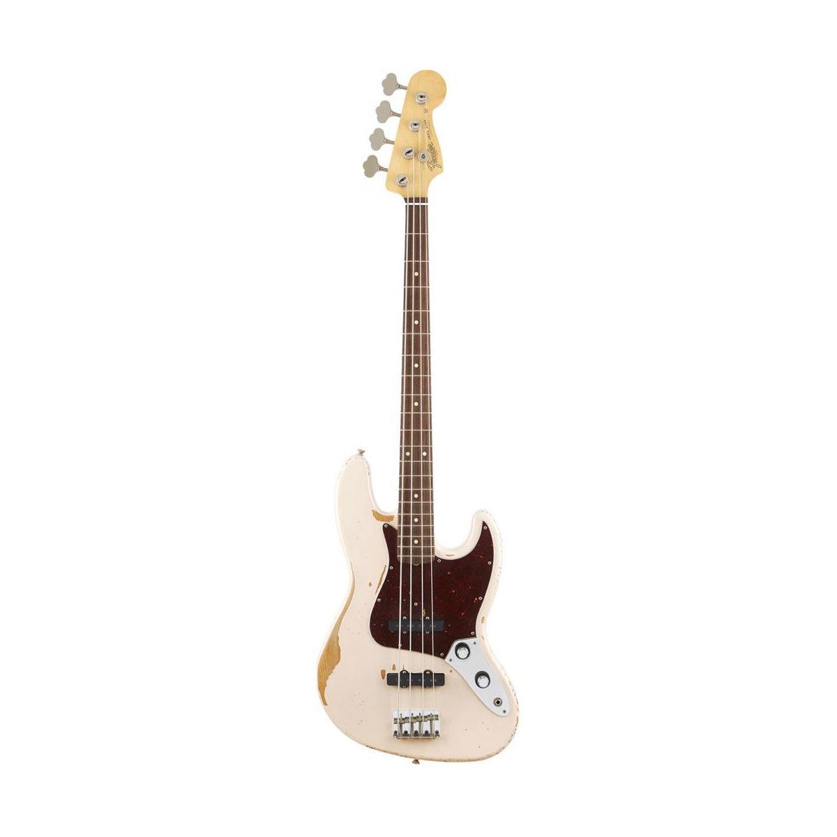 Image of Fender Flea Signature Jazz Bass Roadworn Shell Pink