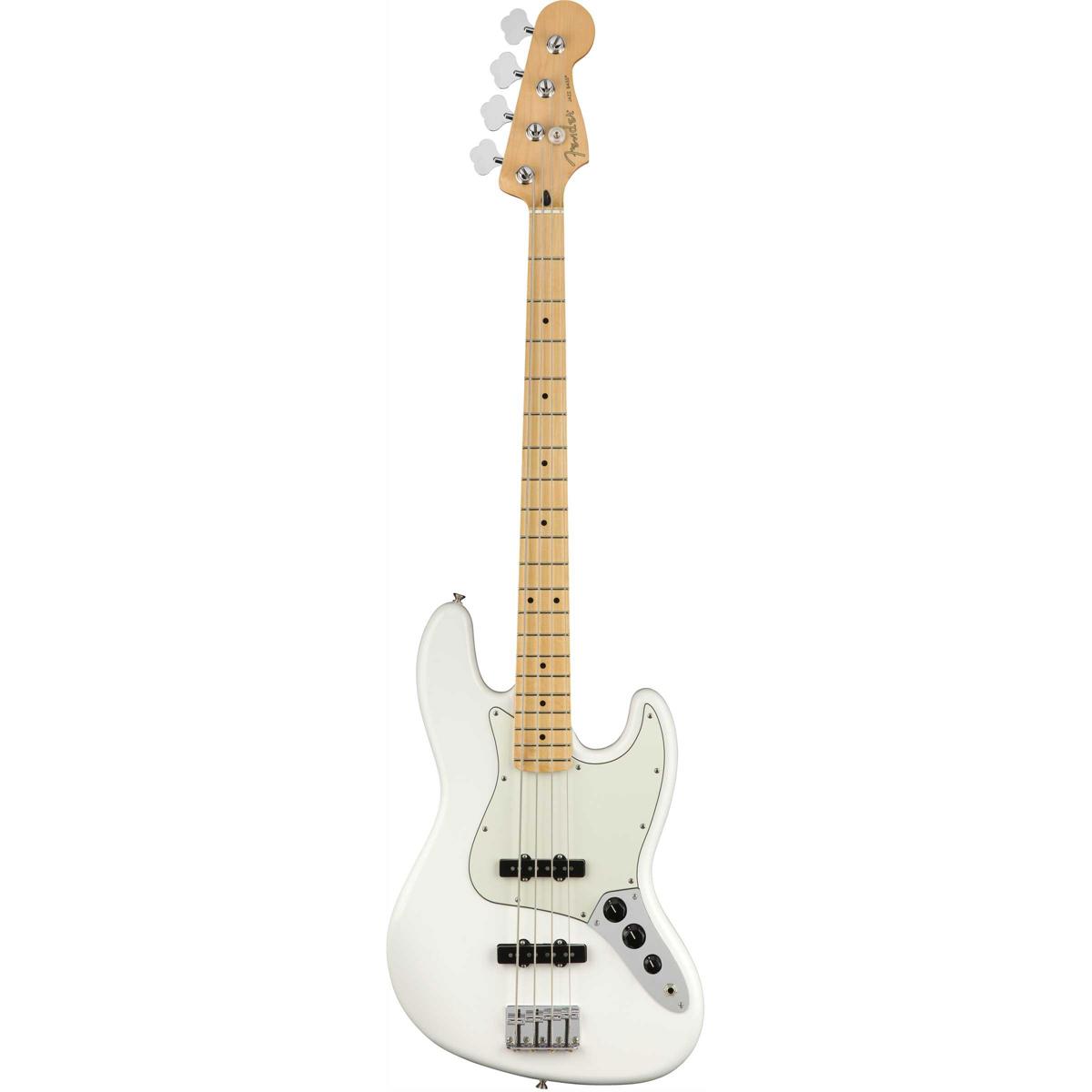 

Fender Player Jazz Electric Bass Guitar, Maple, Polar White