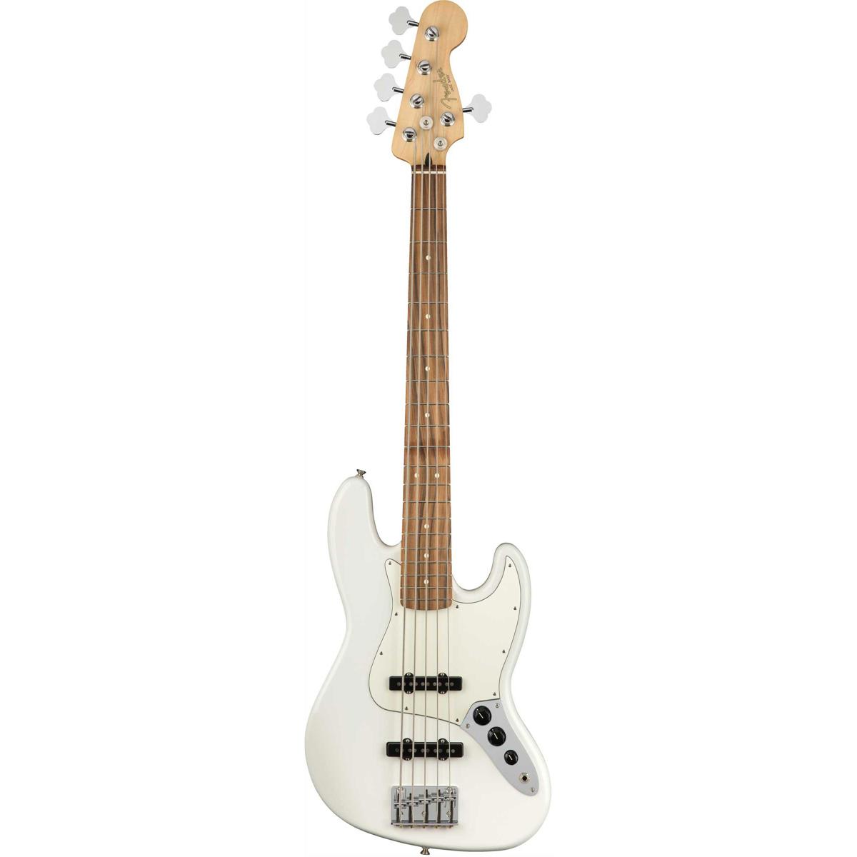 

Fender Player Jazz V Electric Bass Guitar, Pau Ferro, Polar White