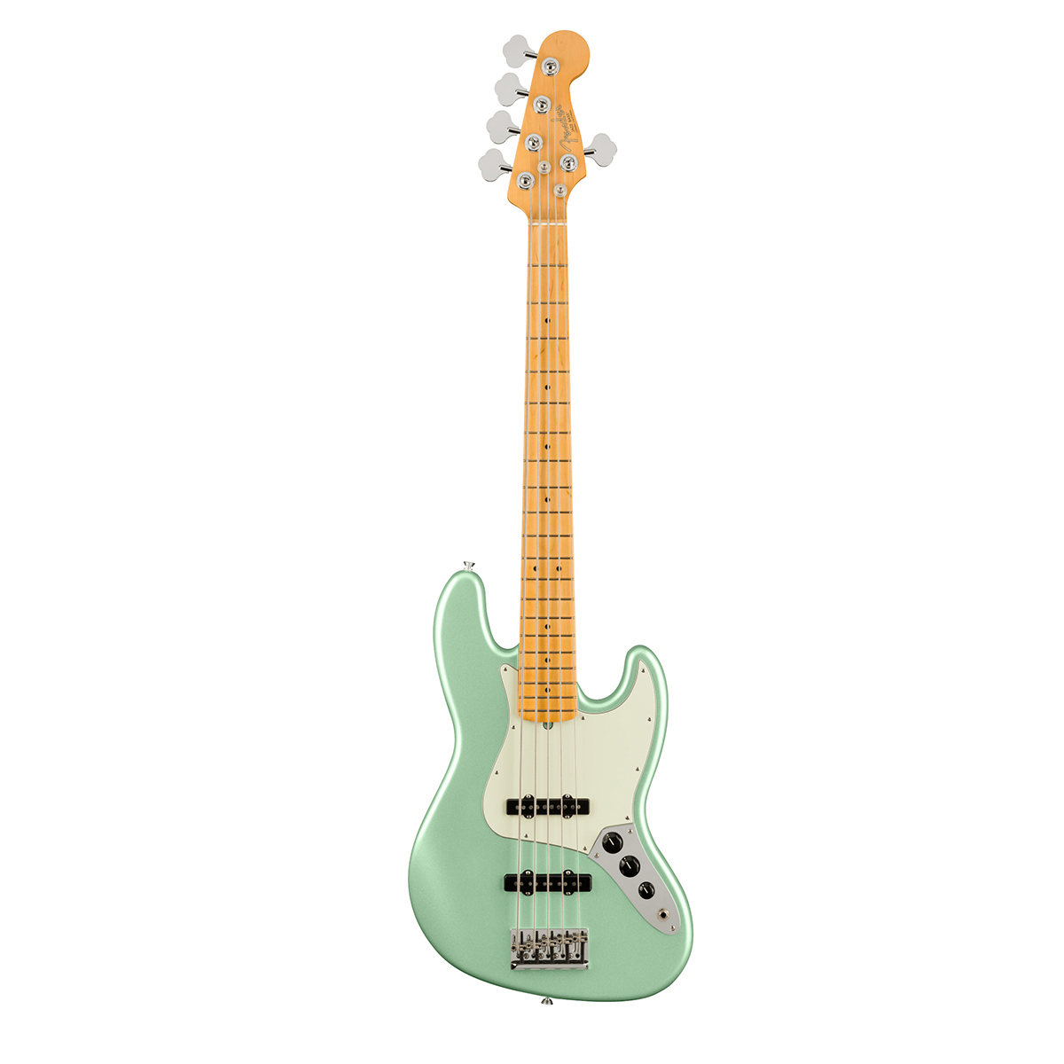 

Fender American Professional II Jazz Bass V Guitar, Maple, Mystic Surf Green
