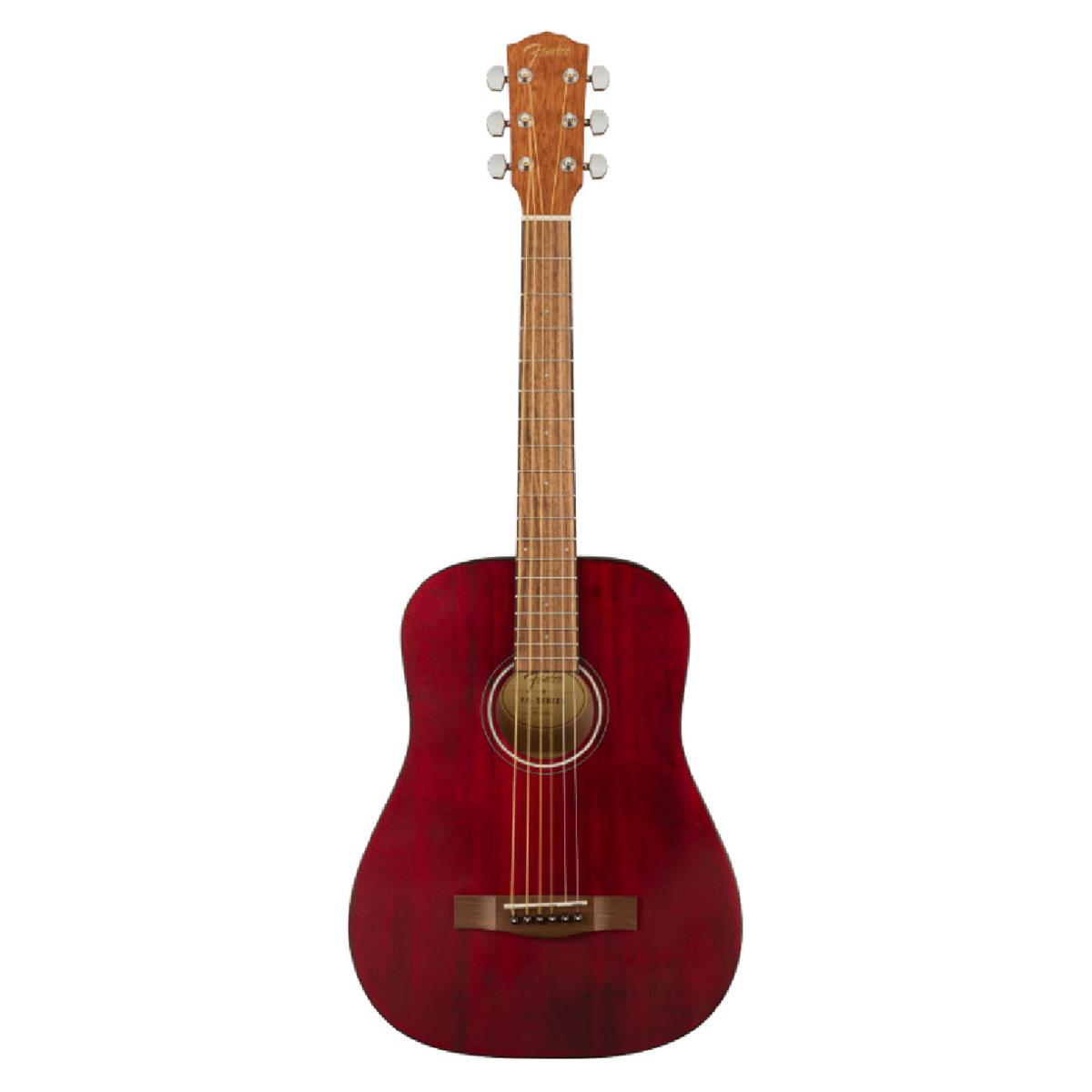Fender FA-15 3/4 Scale Steel String Acoustic Guitar with Gig Bag, Red -  0971170170