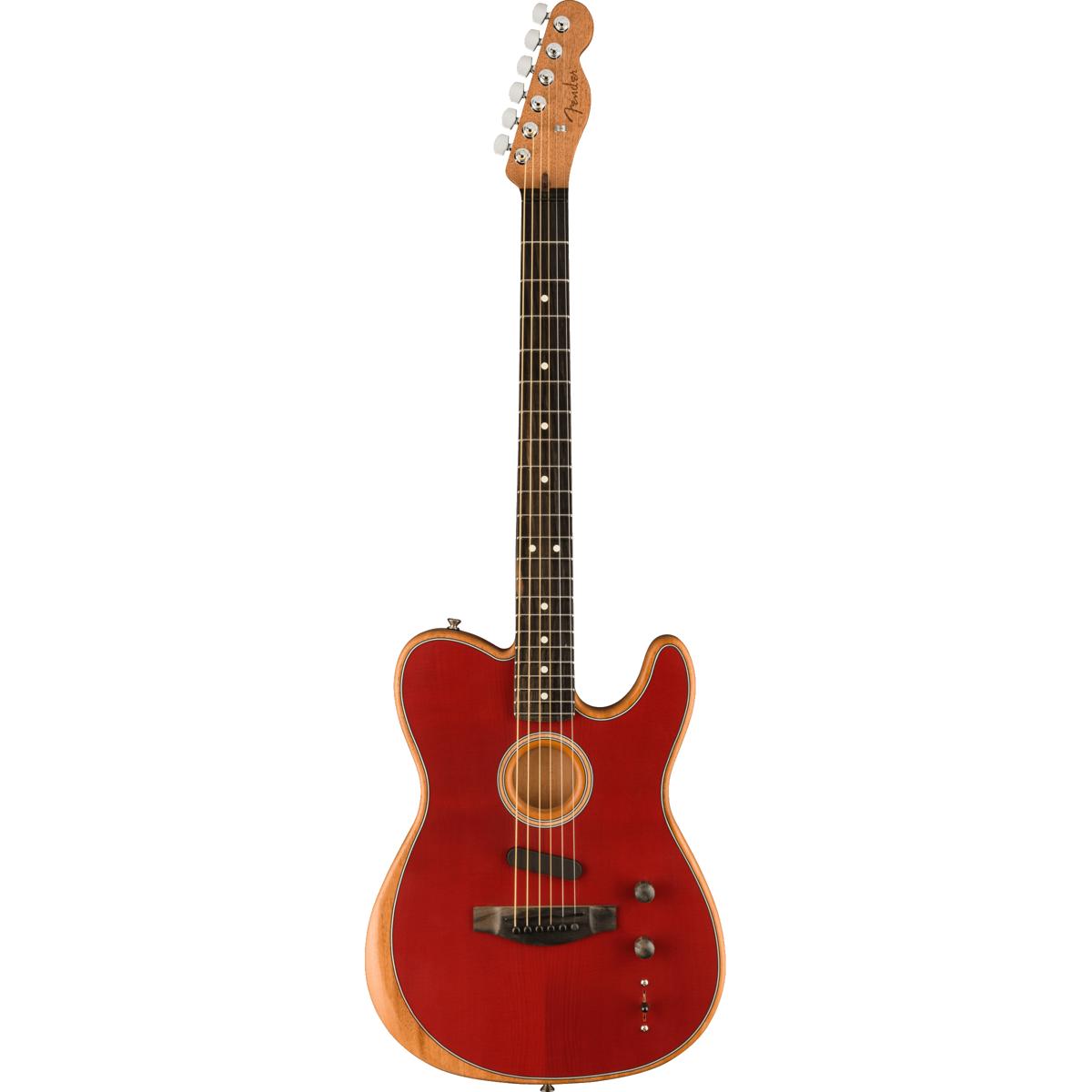 

Fender American Acoustasonic Telecaster Acoustic Electric Guitar, Crimson Red