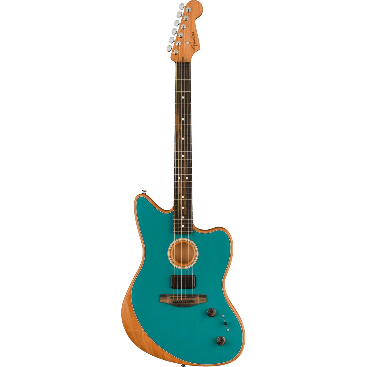 

Fender American Acoustasonic Jazzmaster AE Guitar, Ocean Turquoise