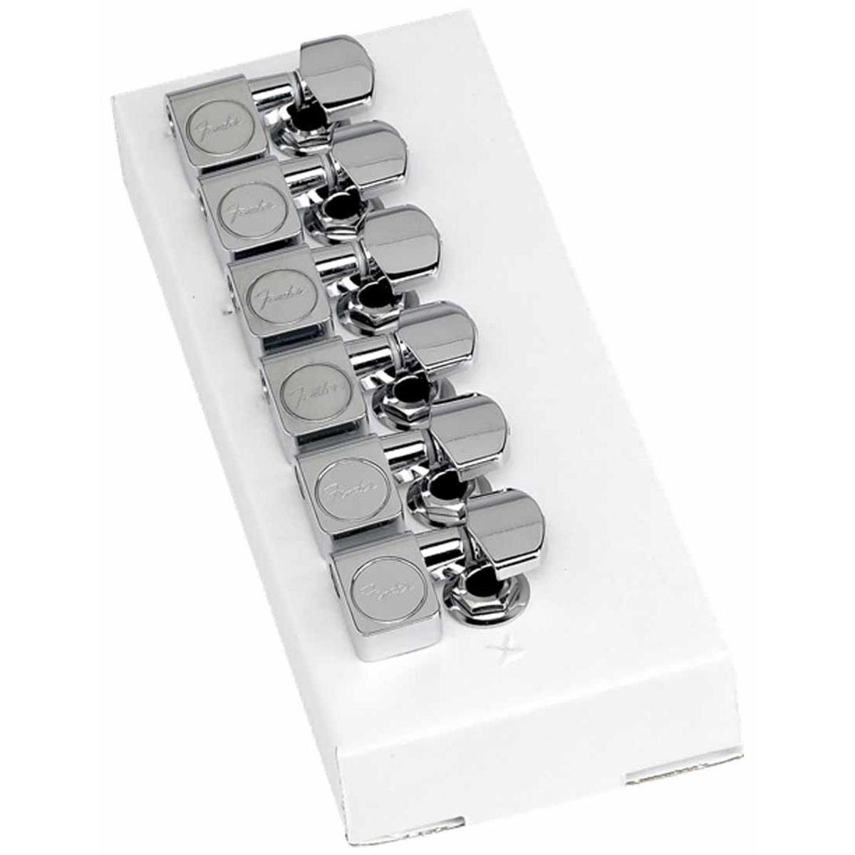

Fender Tuning Machine for Telecaster and Stratocaster Guitars, 6 Pack, Chrome
