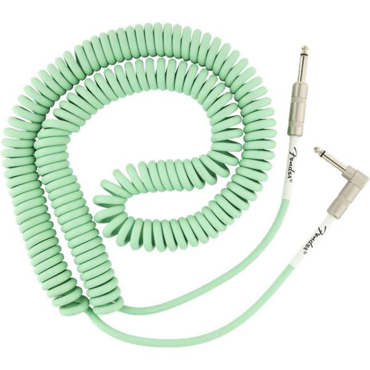 

Fender Original Series Coil Cable, Straight-Angle, 30', Surf Green