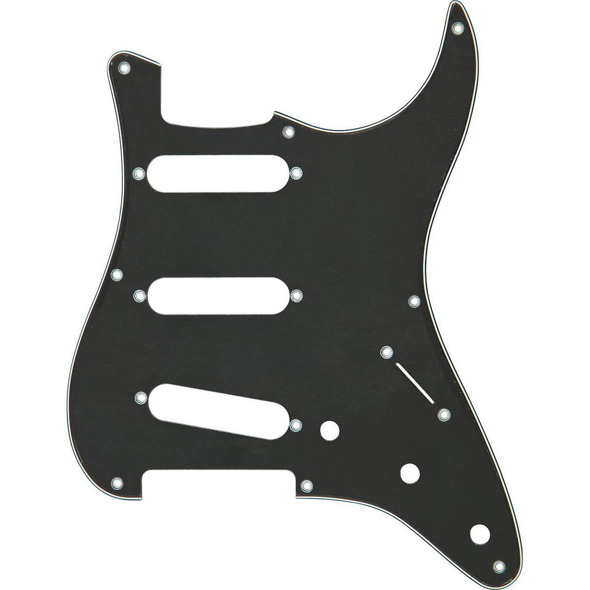 

Fender 4-Ply 8-Hole Pickguard for '50s S/S/S Stratocaster Guitar, Black