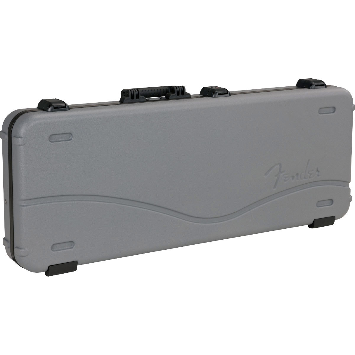 

Fender Deluxe Molded Case for Strat/Tele Electric Guitar, Silver/Blue